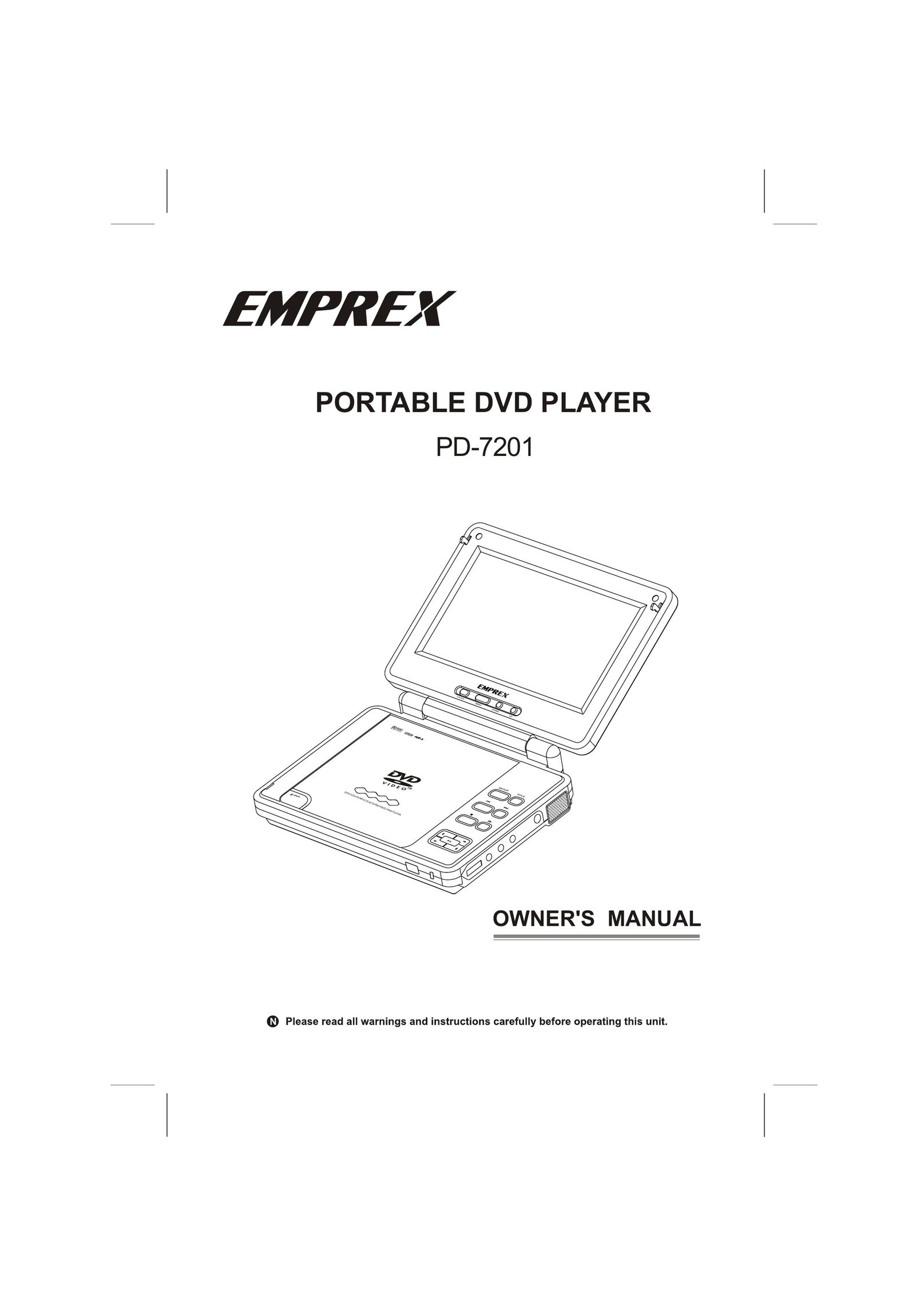 Emprex PD-7201 DVD Player User Manual