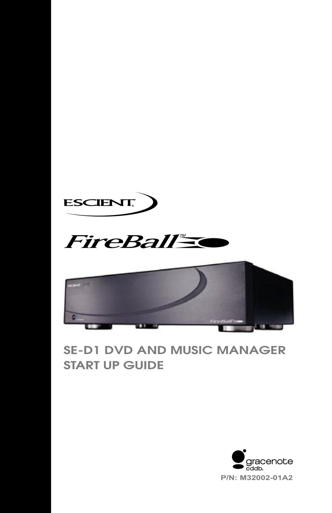 Escient M32002-01A2 DVD Player User Manual
