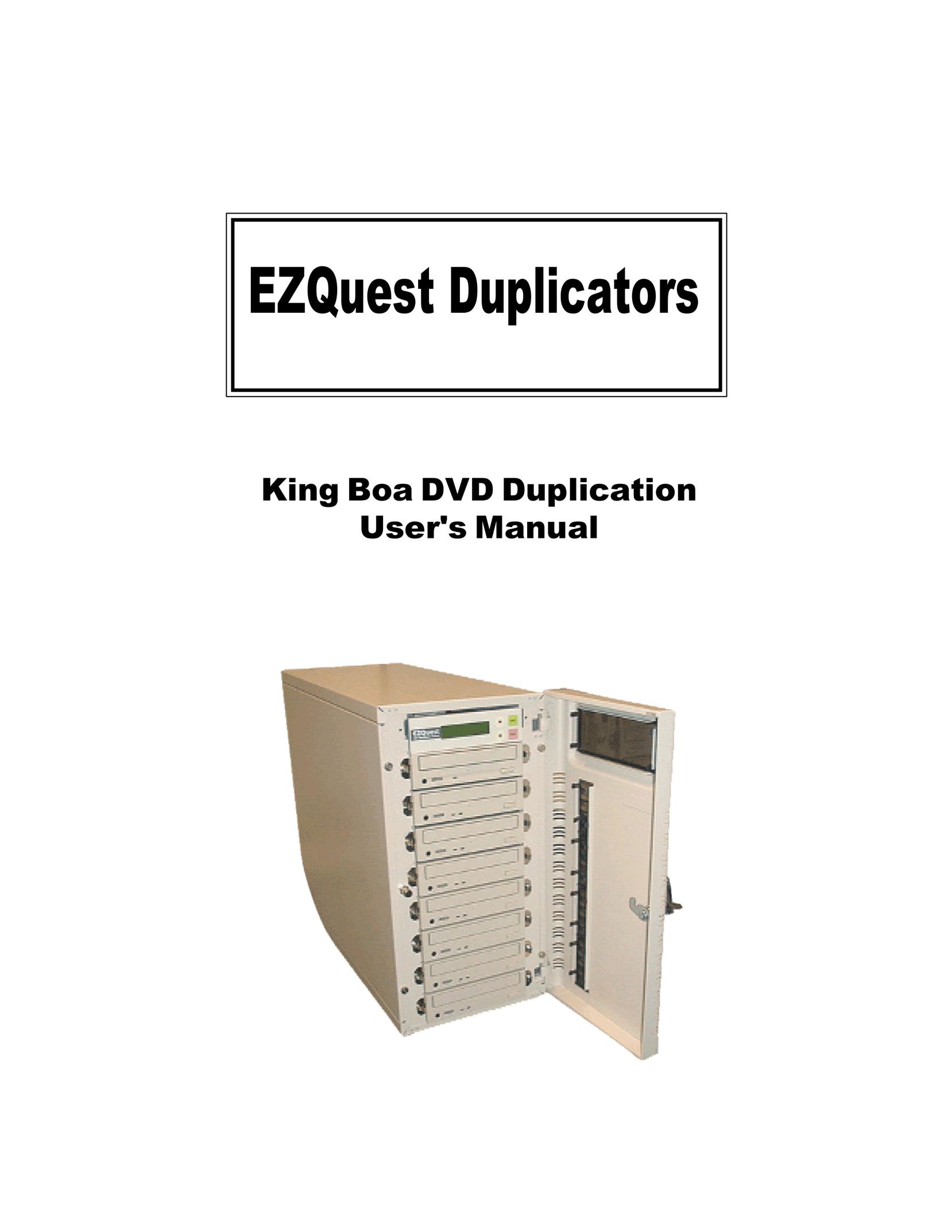 EZQuest DVD Duplication DVD Player User Manual
