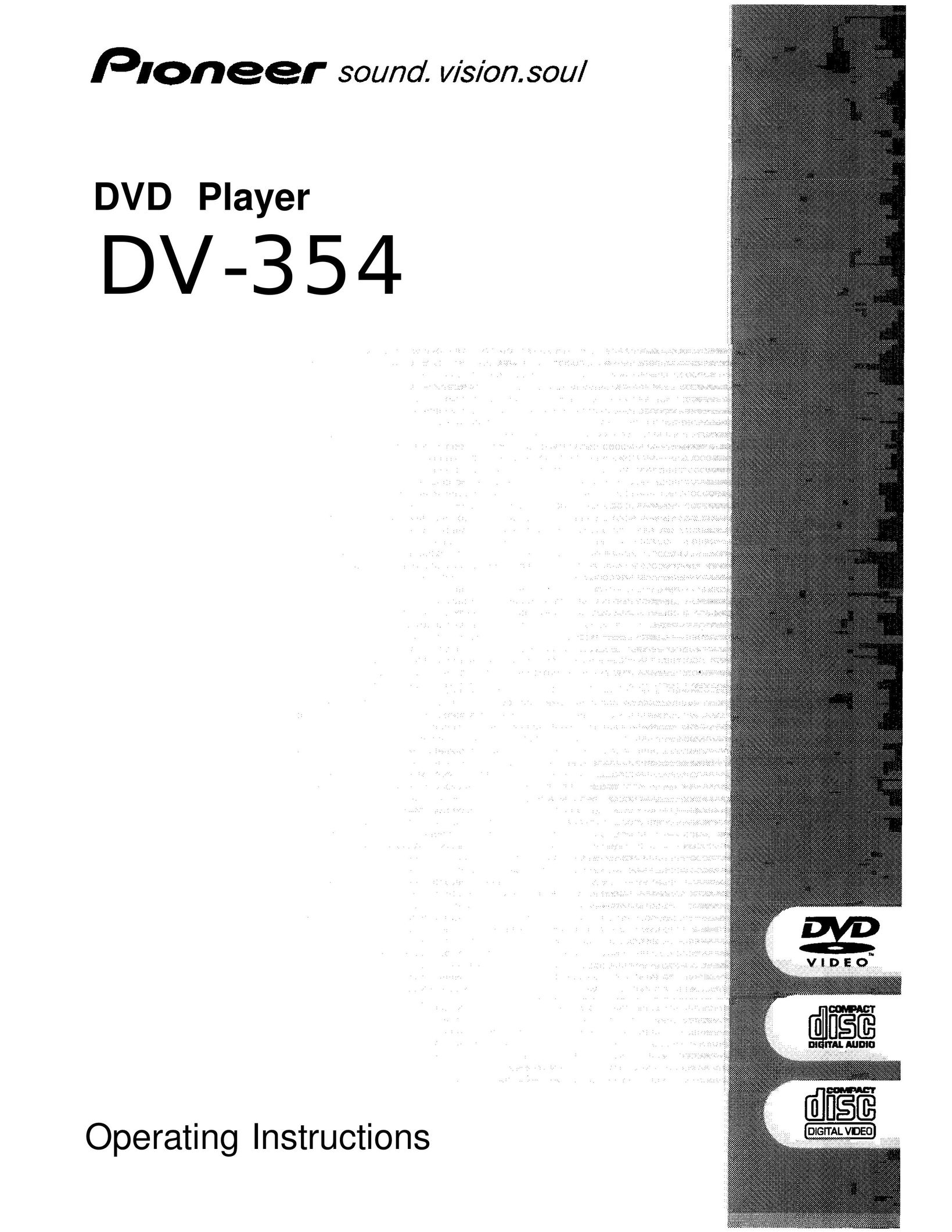 GE DV-354 DVD Player User Manual