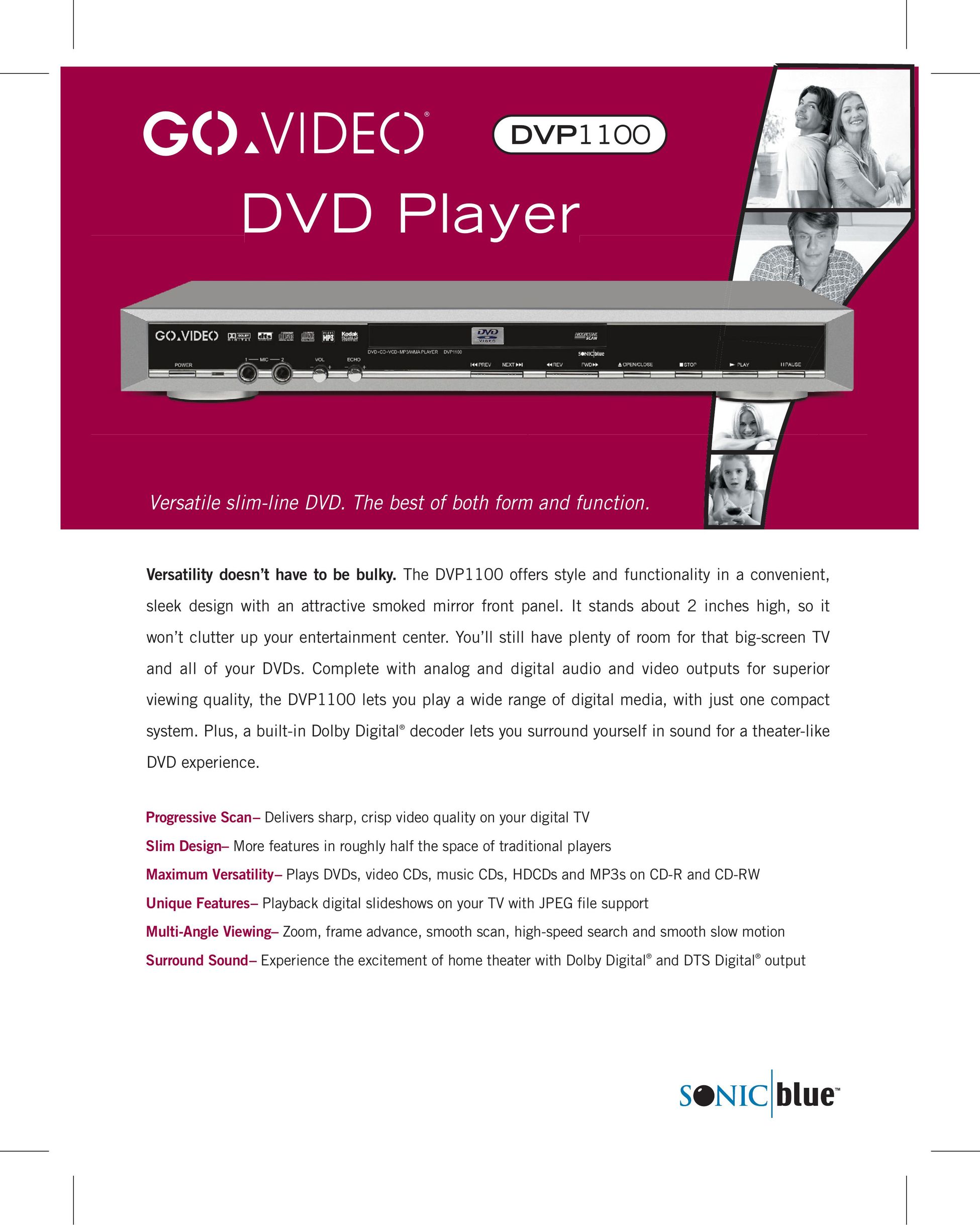 Go-Video DVP1100 DVD Player User Manual