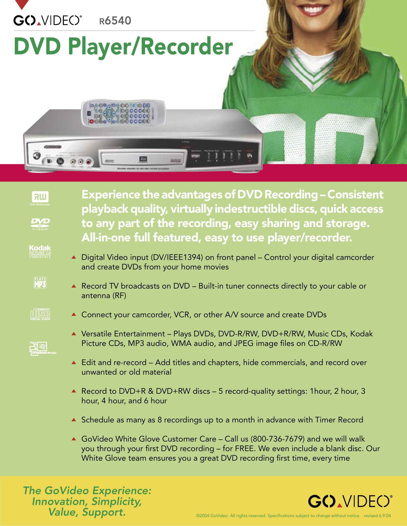 Go-Video R6540 DVD Player User Manual