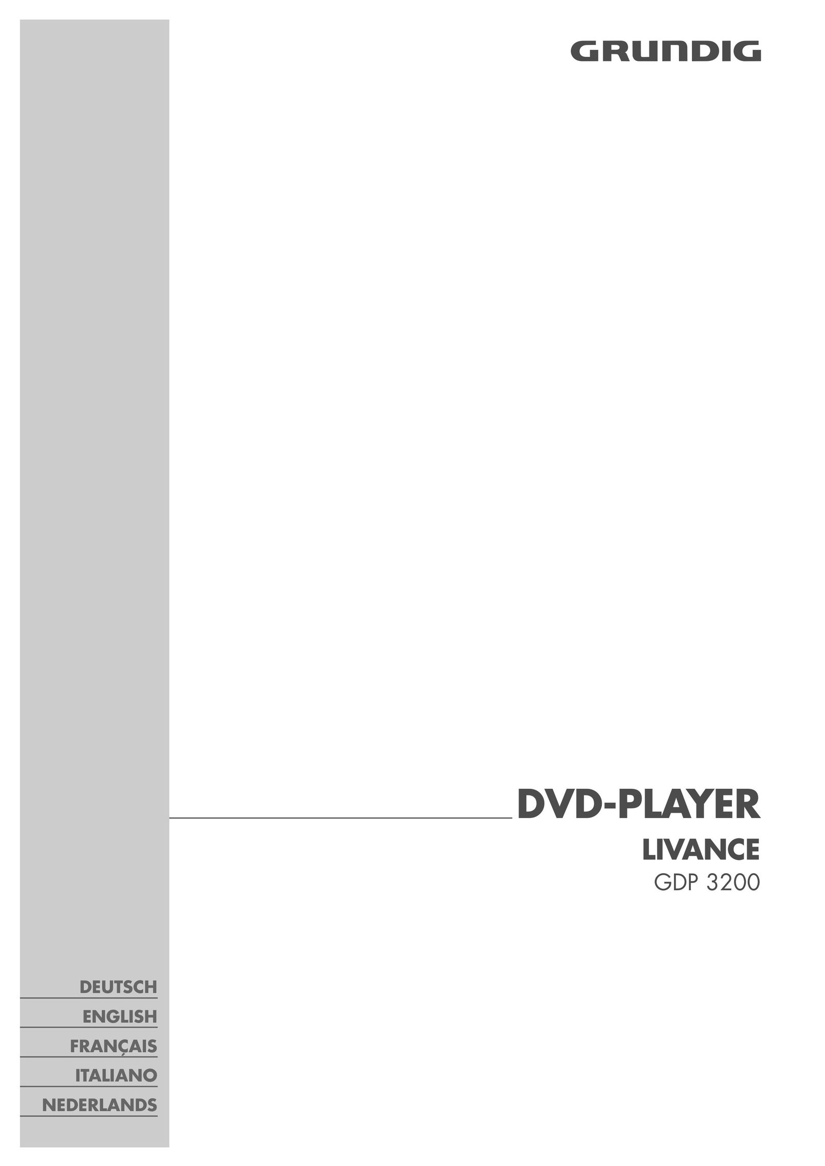 Grundig GDP 3200 DVD Player User Manual