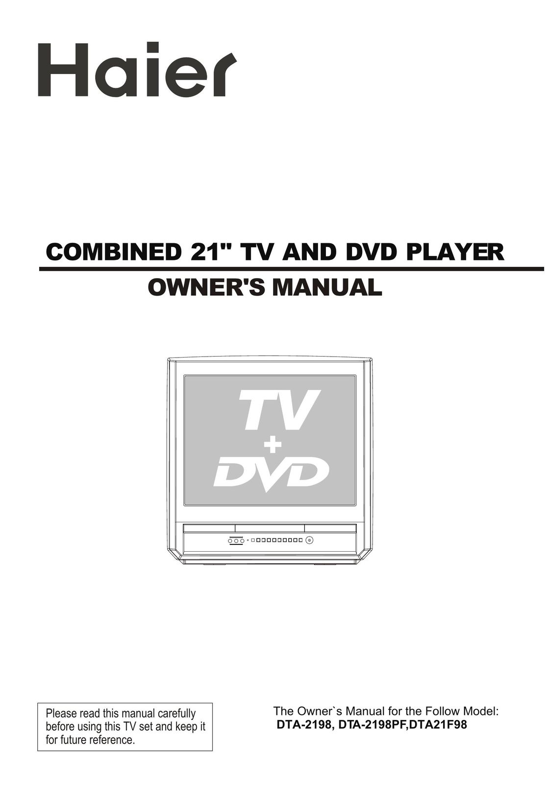 Haier DTA21F98 DVD Player User Manual