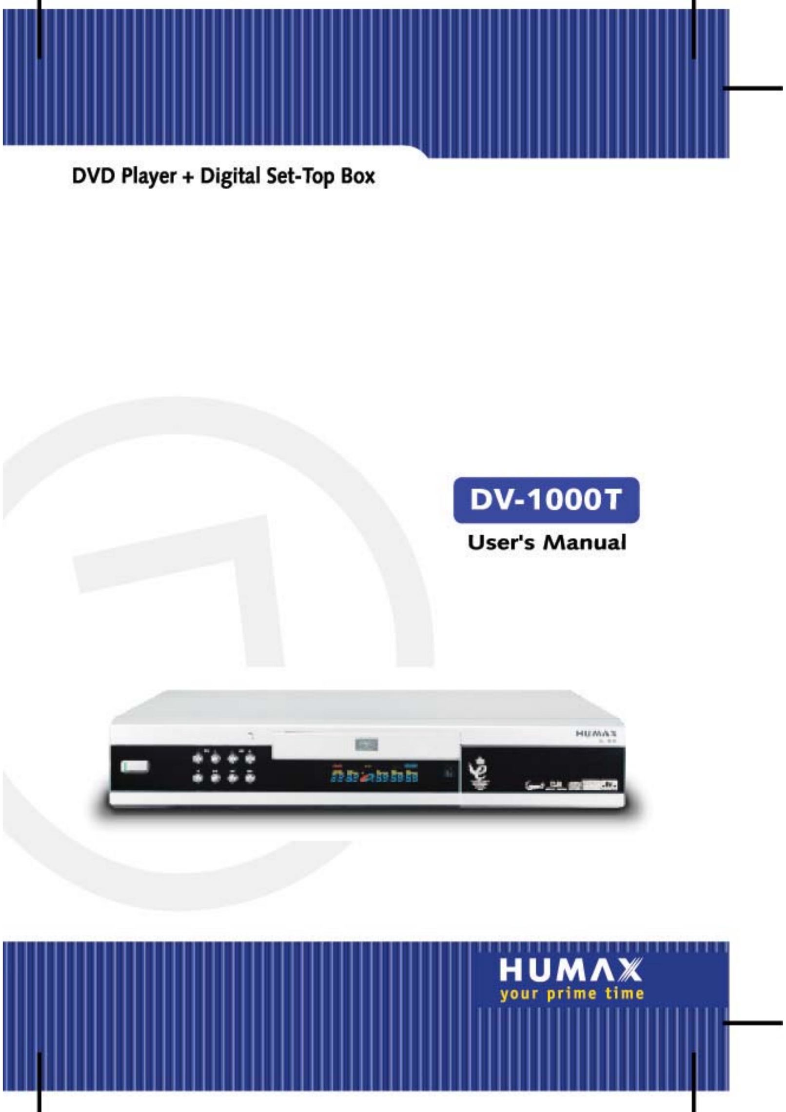 Humax DV-1000T DVD Player User Manual