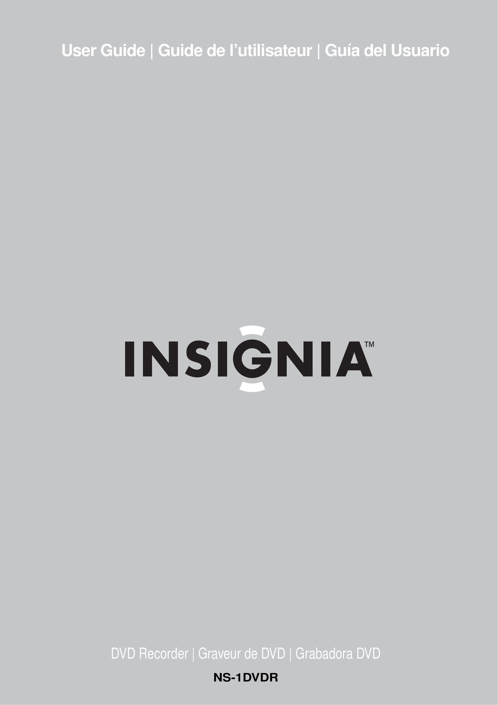 Insignia NS-1DVDR DVD Player User Manual