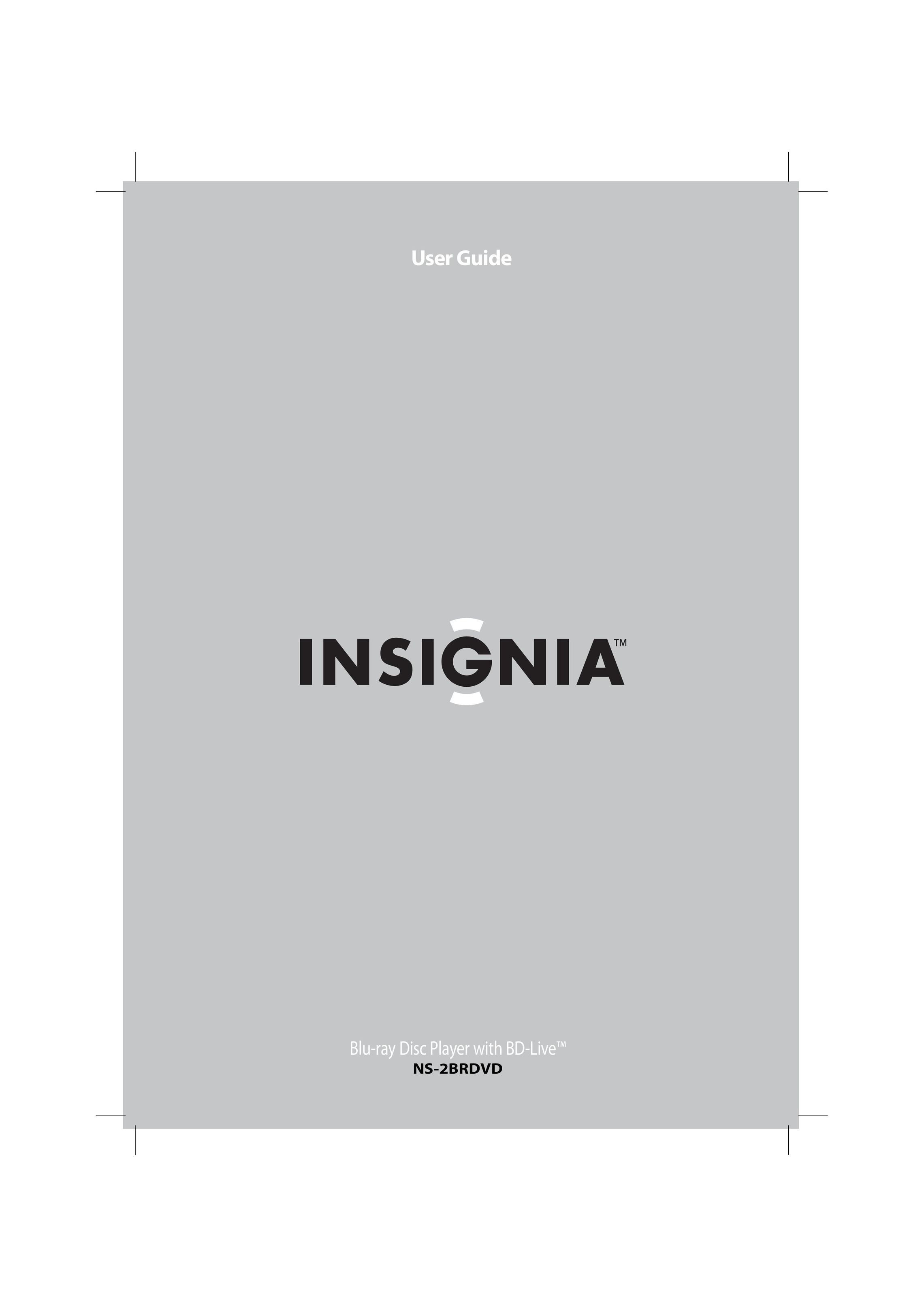 Insignia NS-2BRDVD DVD Player User Manual