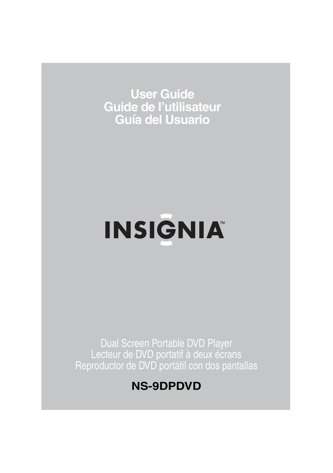 Insignia NS-9DPDVD DVD Player User Manual