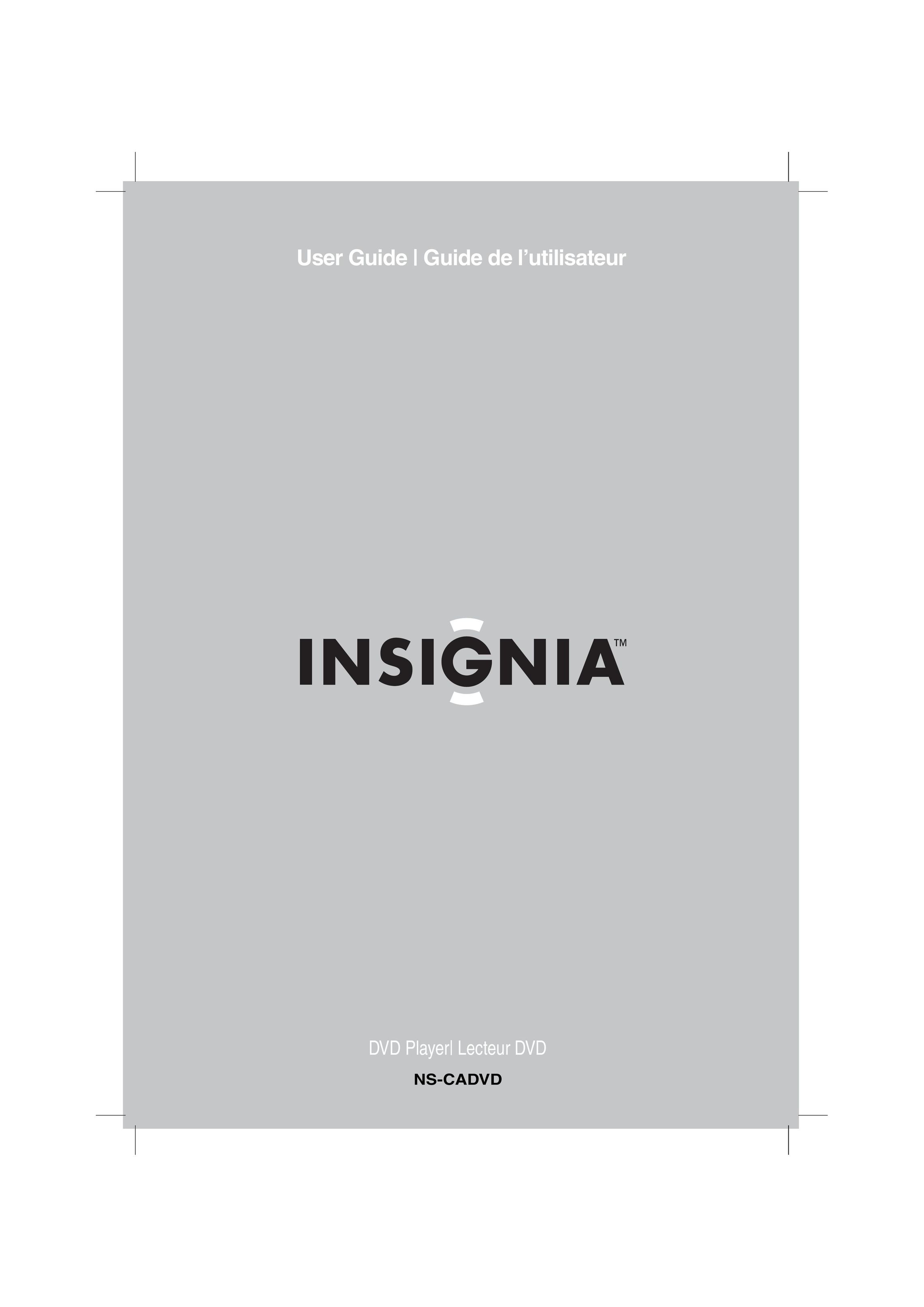 Insignia NS-CADVD DVD Player User Manual