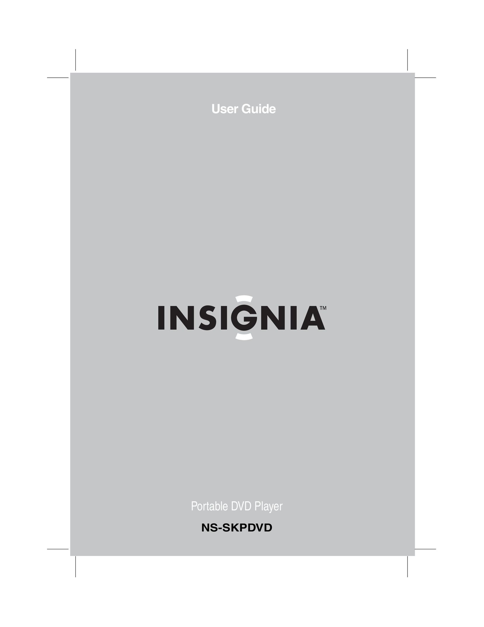 Insignia NS-SKPDVD DVD Player User Manual