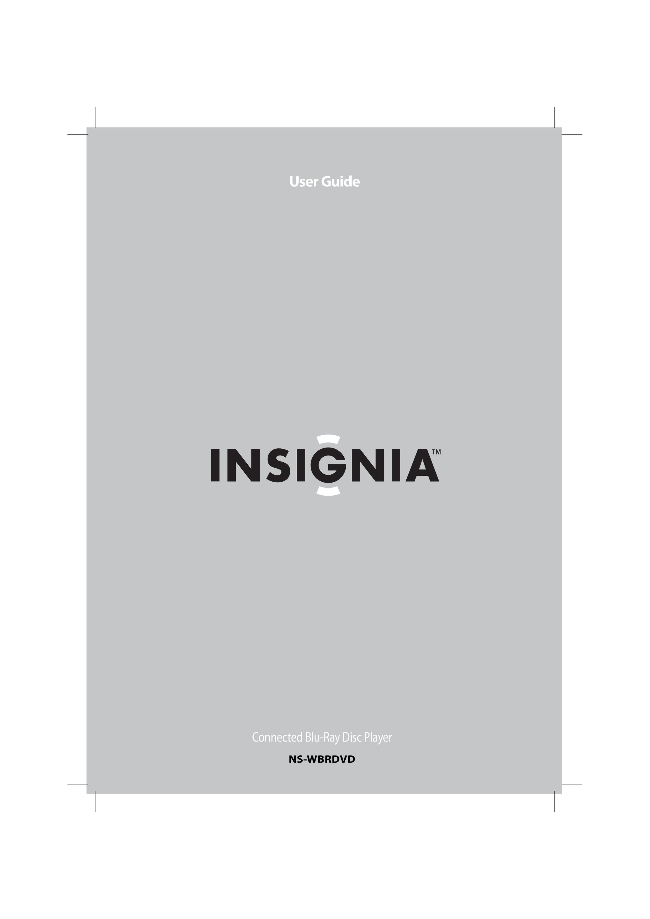 Insignia NS-WBRDVD DVD Player User Manual