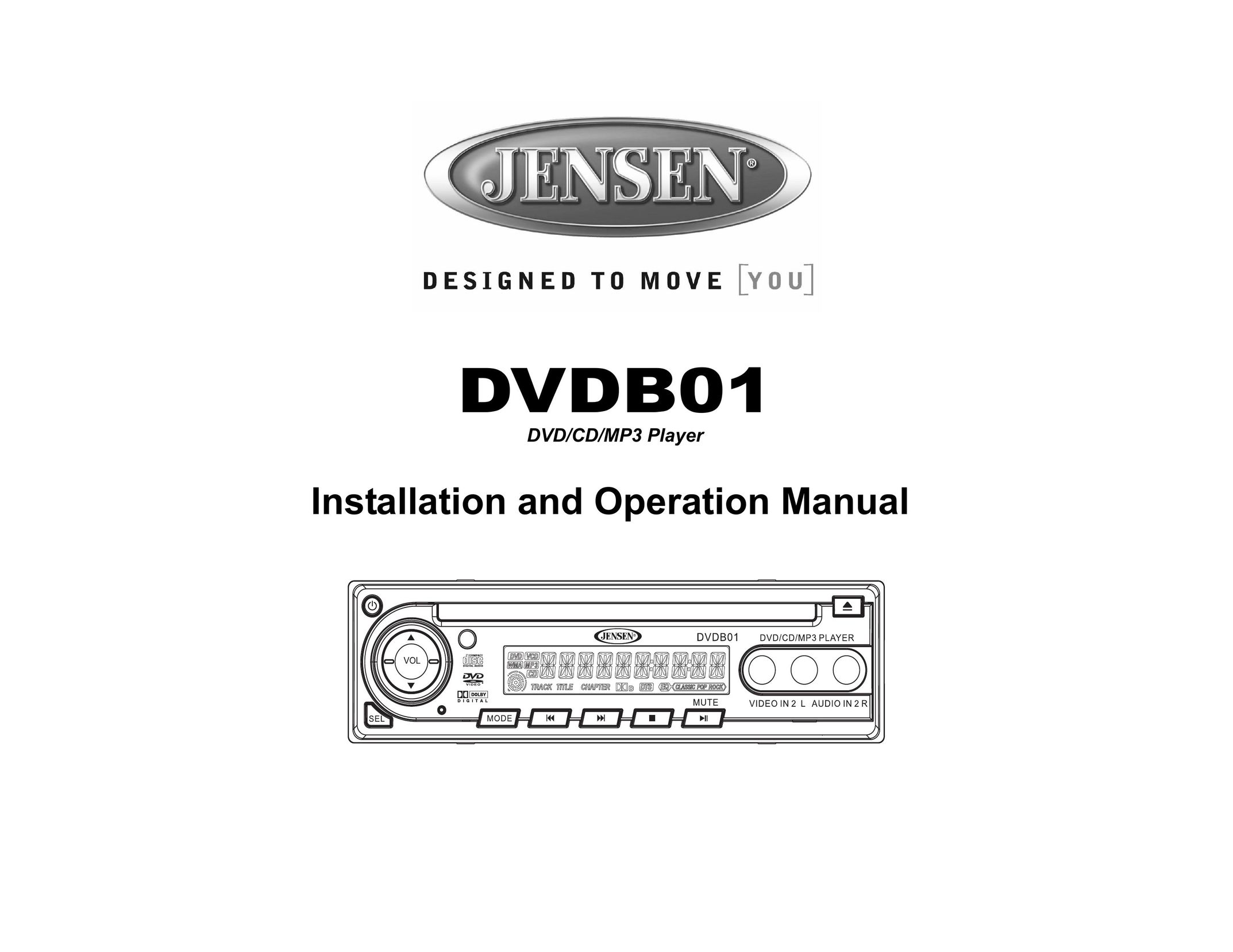 Jensen DVDB01 DVD Player User Manual