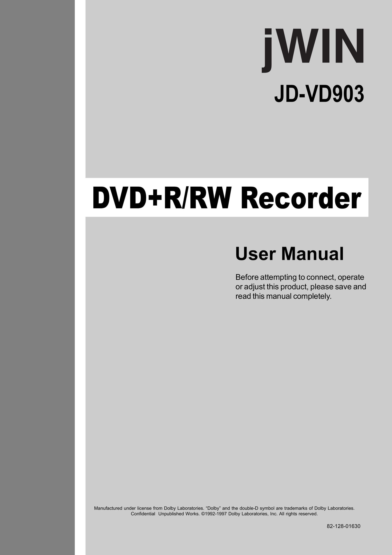 Jwin JD-VD903 DVD Player User Manual
