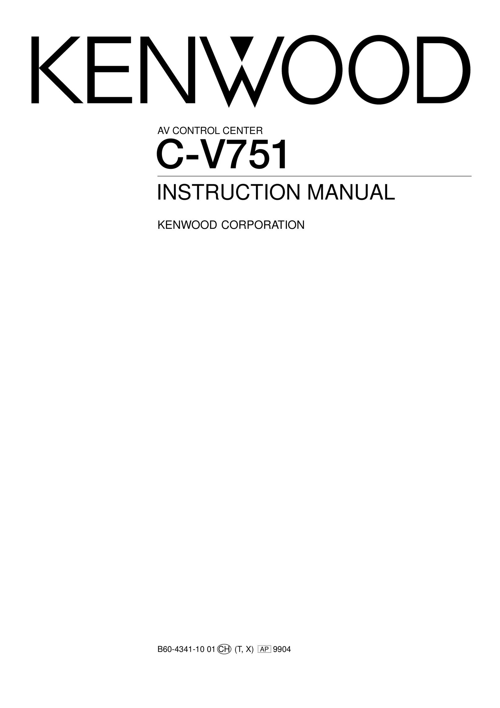 Kenwood C-V751 DVD Player User Manual