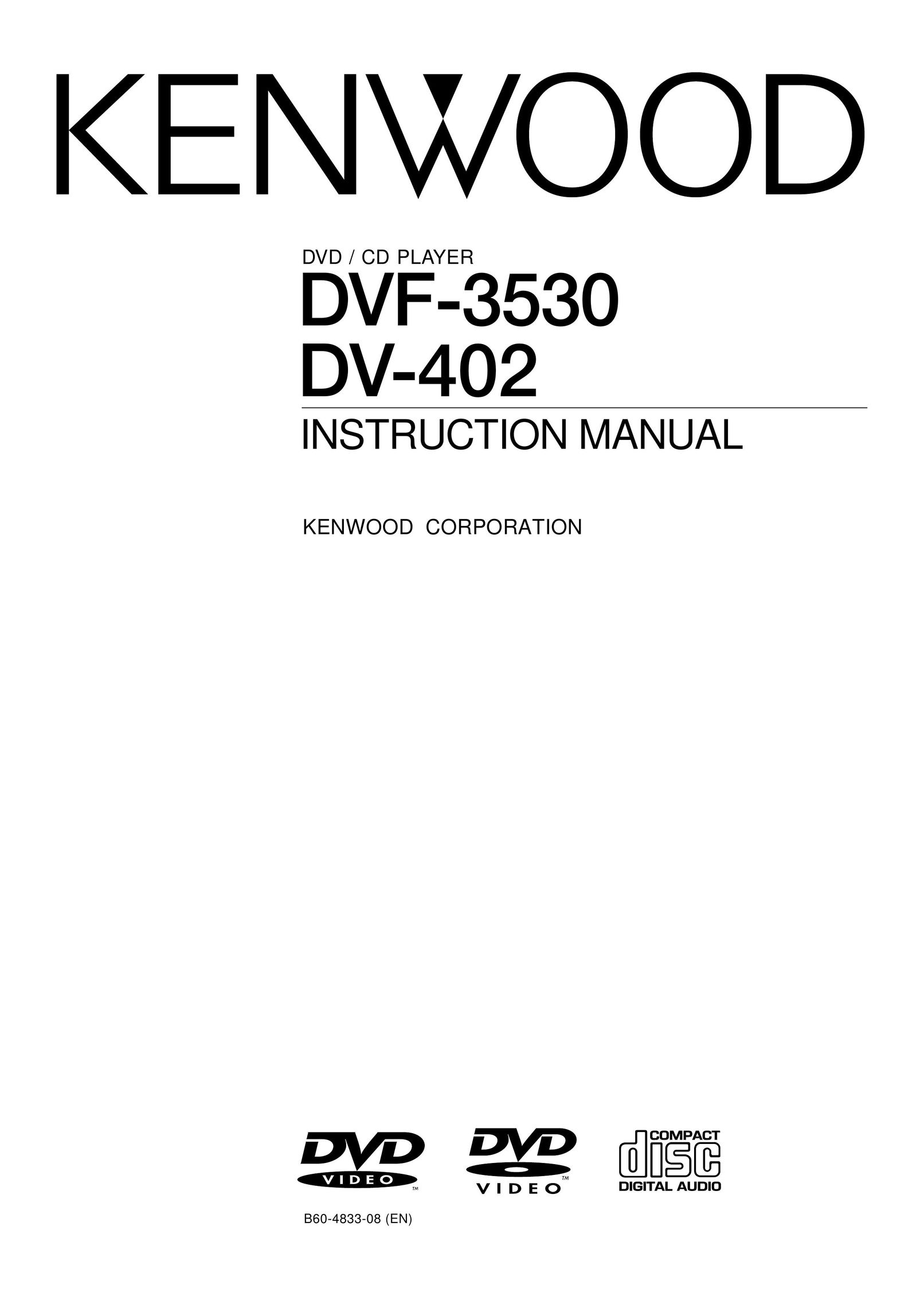 Kenwood DV-402 DVD Player User Manual