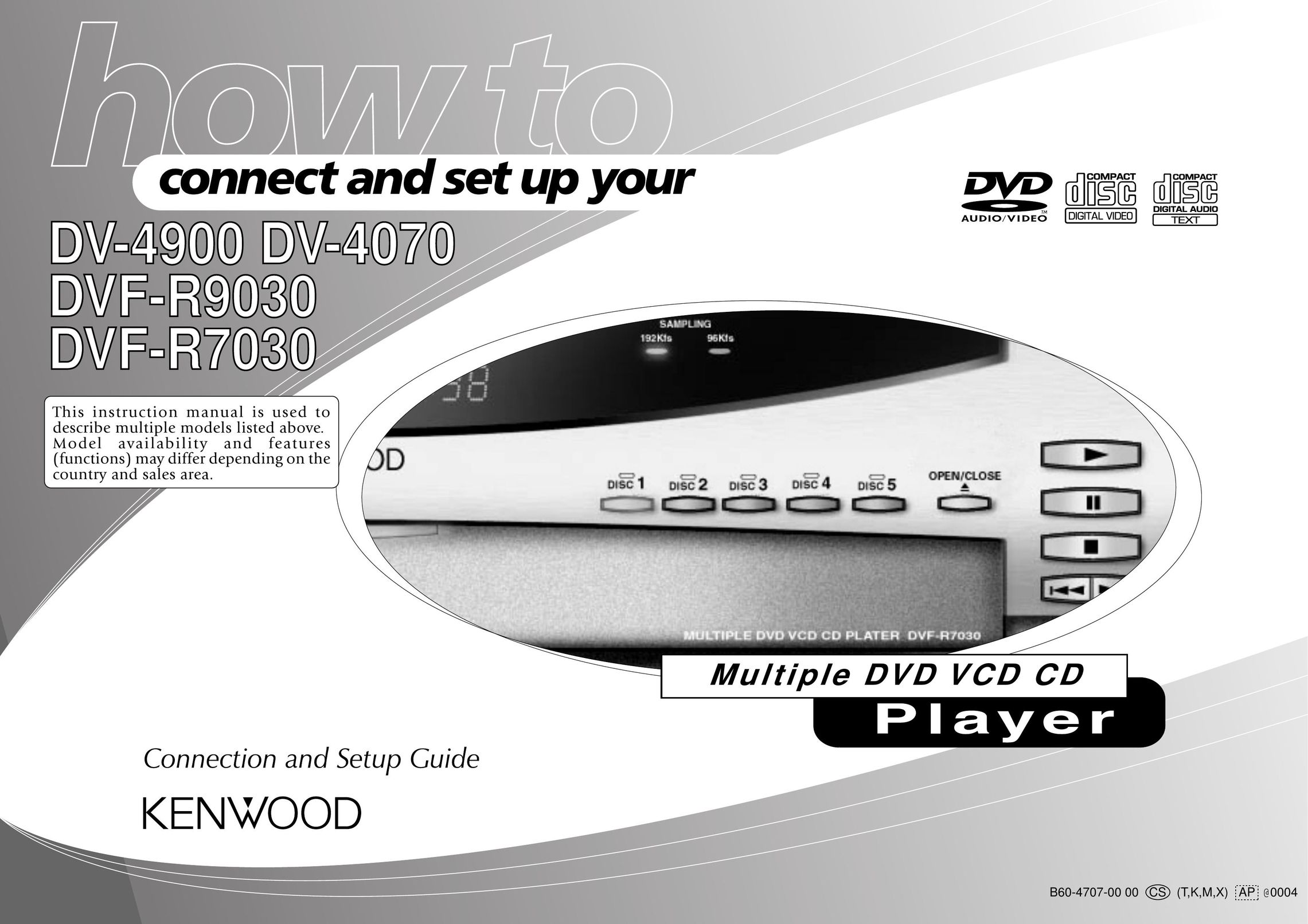 Kenwood DV-4070 DVD Player User Manual