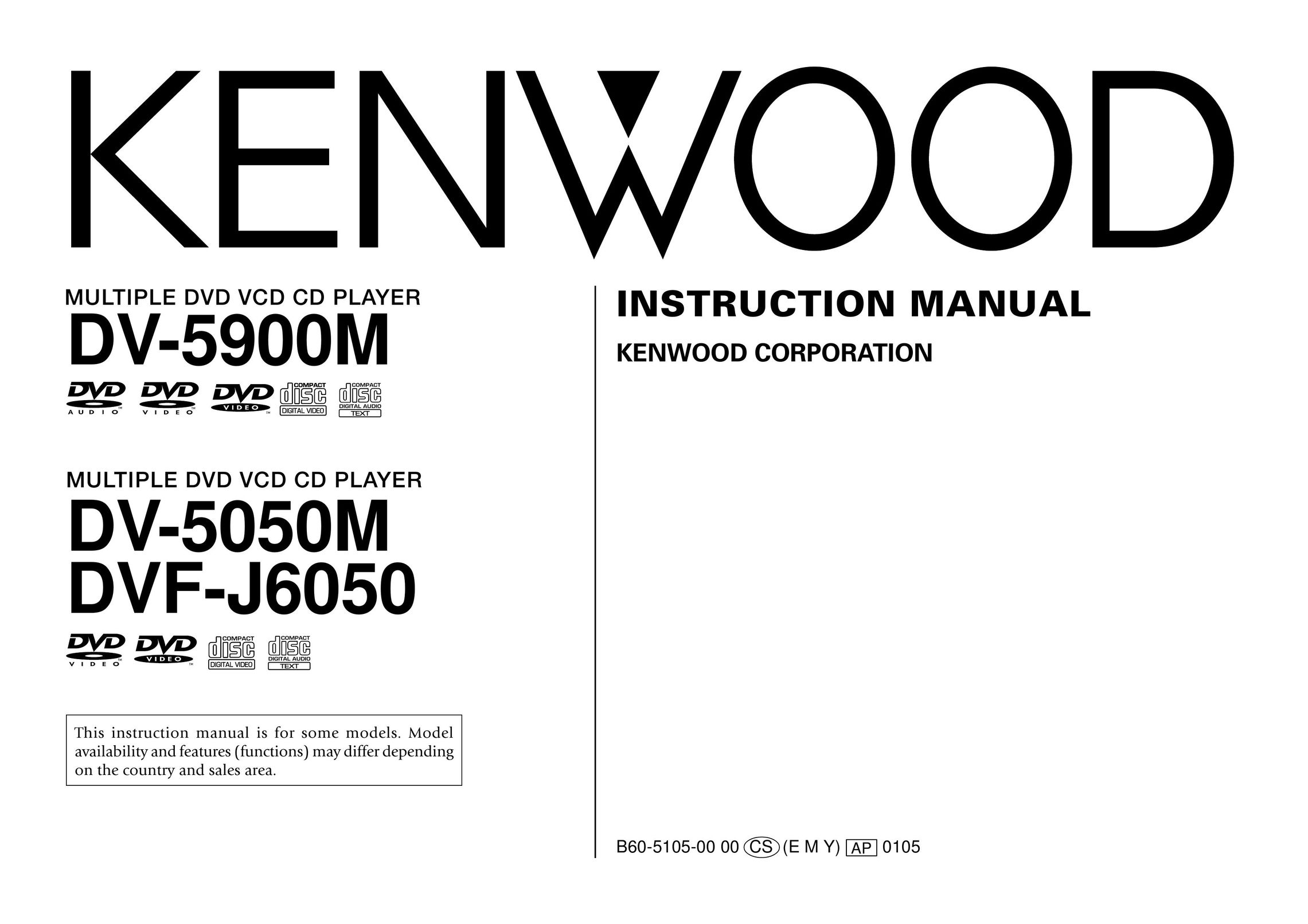 Kenwood DV-5050M DVD Player User Manual