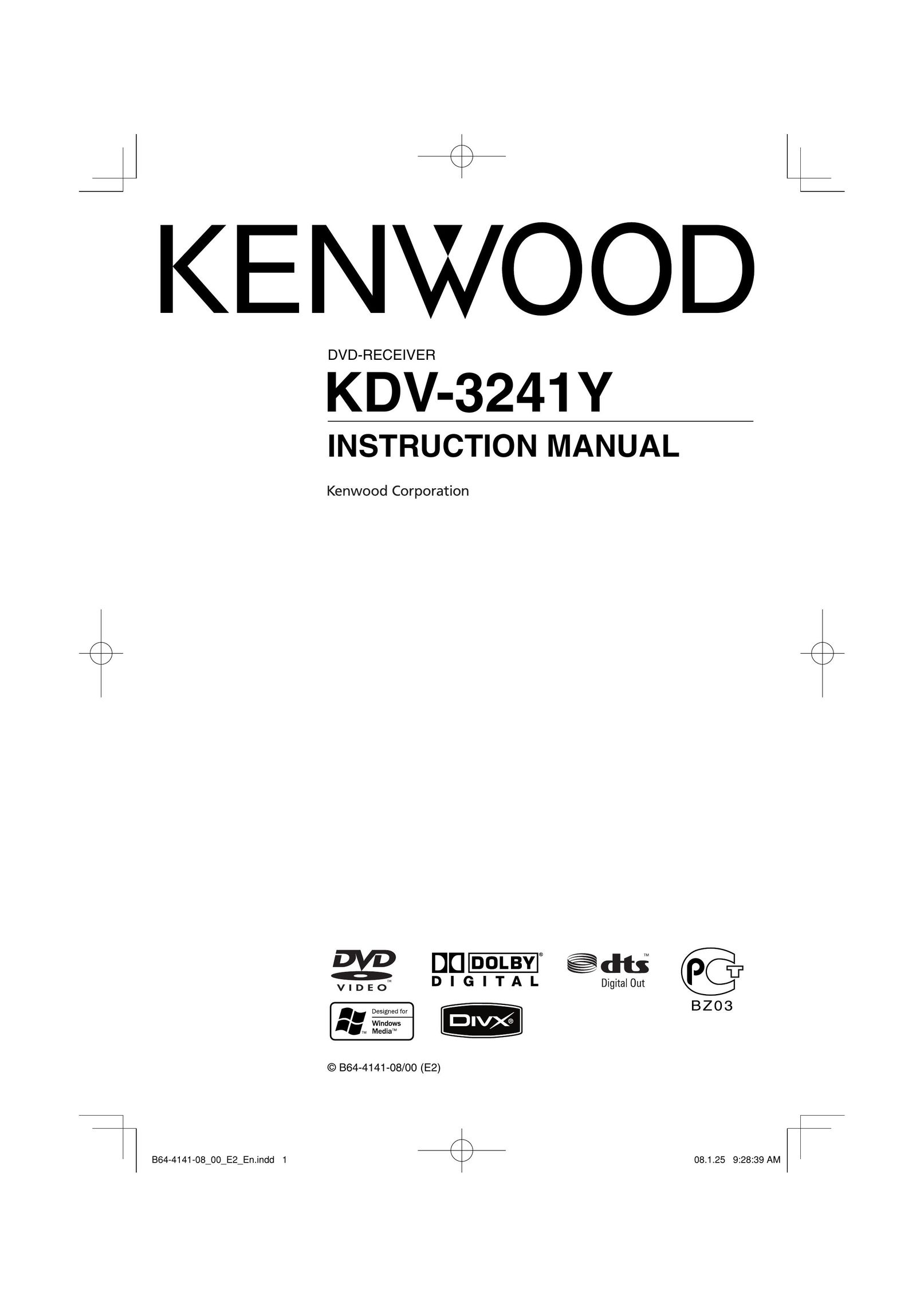 Kenwood KDV-3241Y DVD Player User Manual