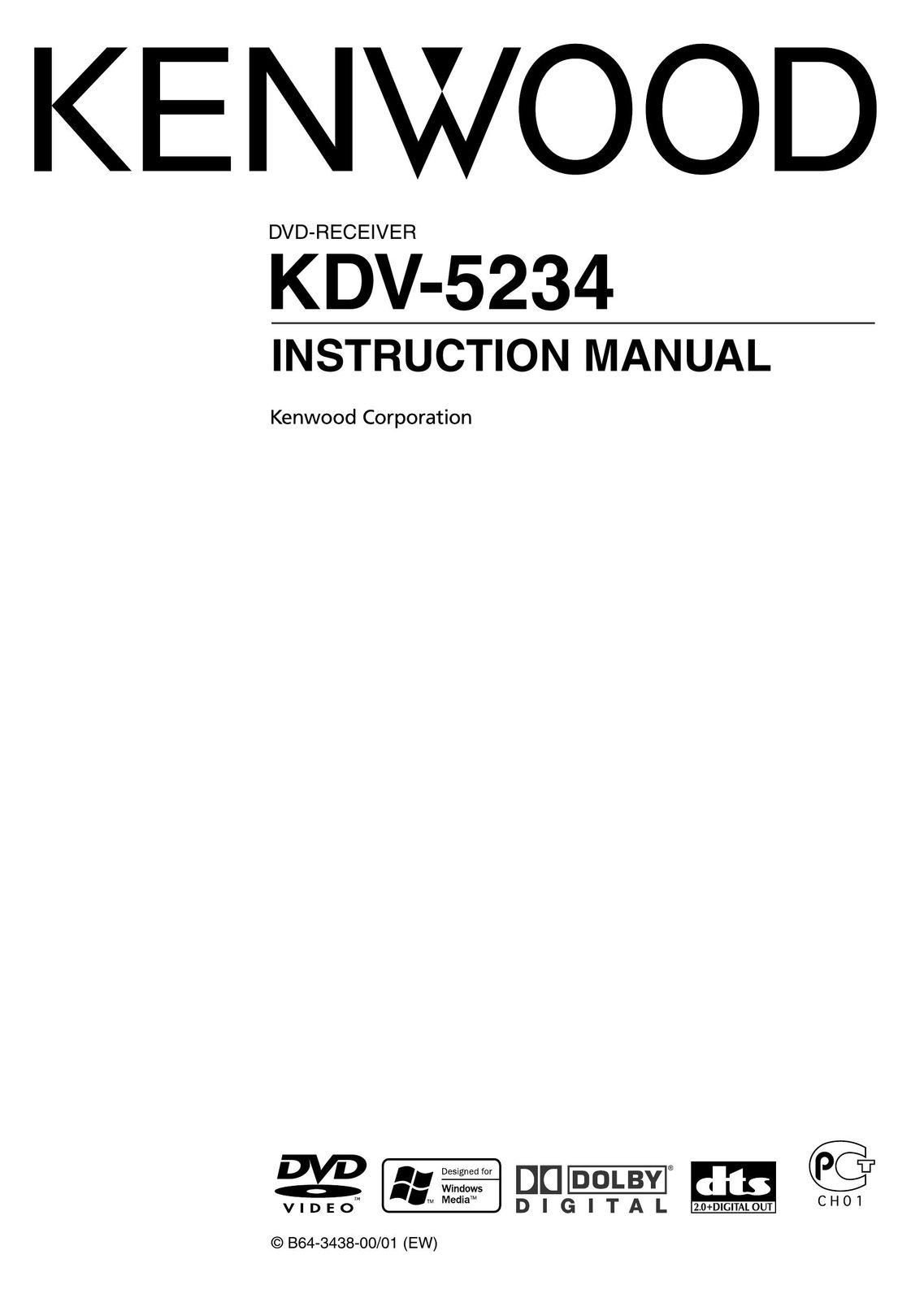 Kenwood KDV-5234 DVD Player User Manual