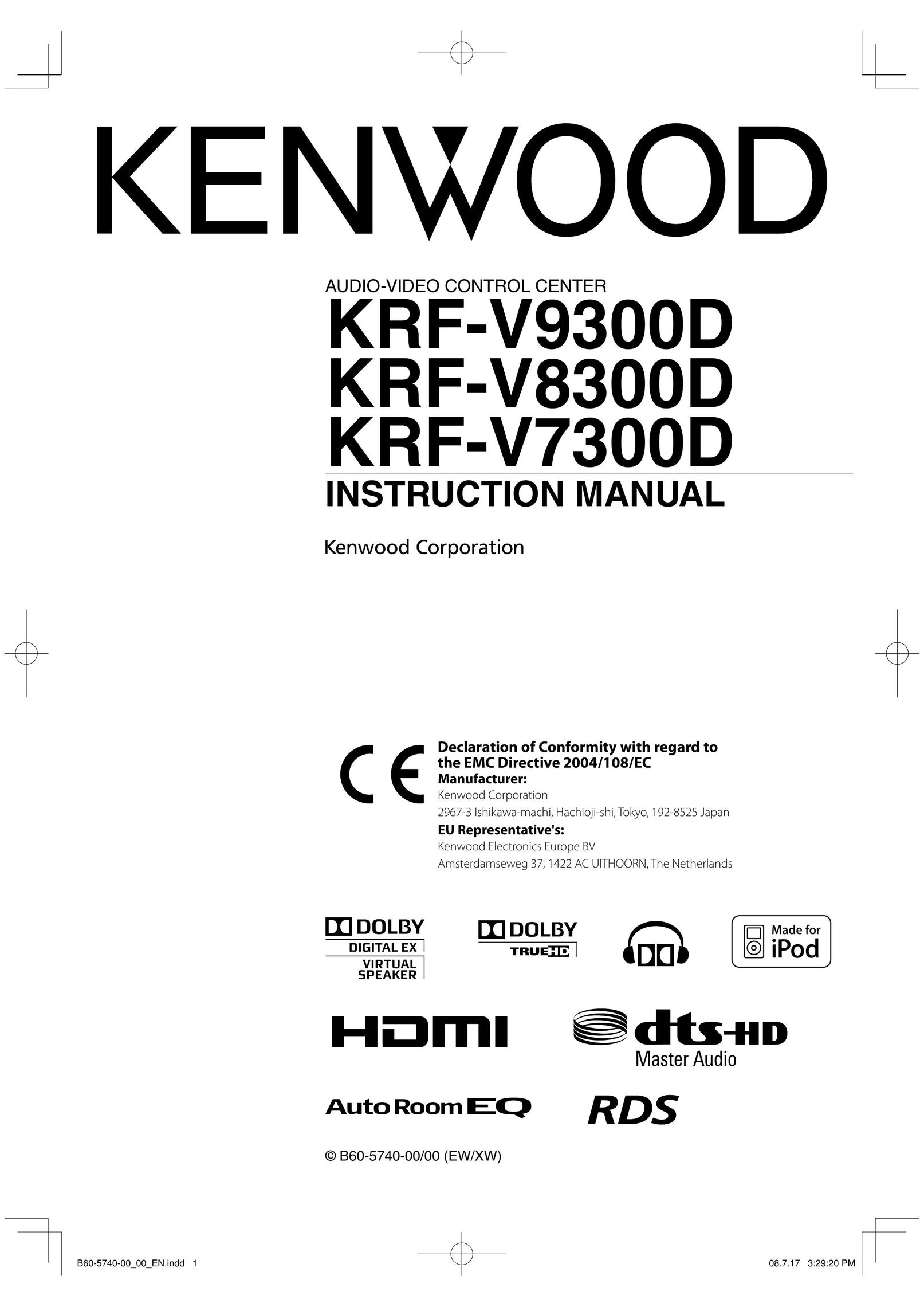 Kenwood KRF-9300D DVD Player User Manual