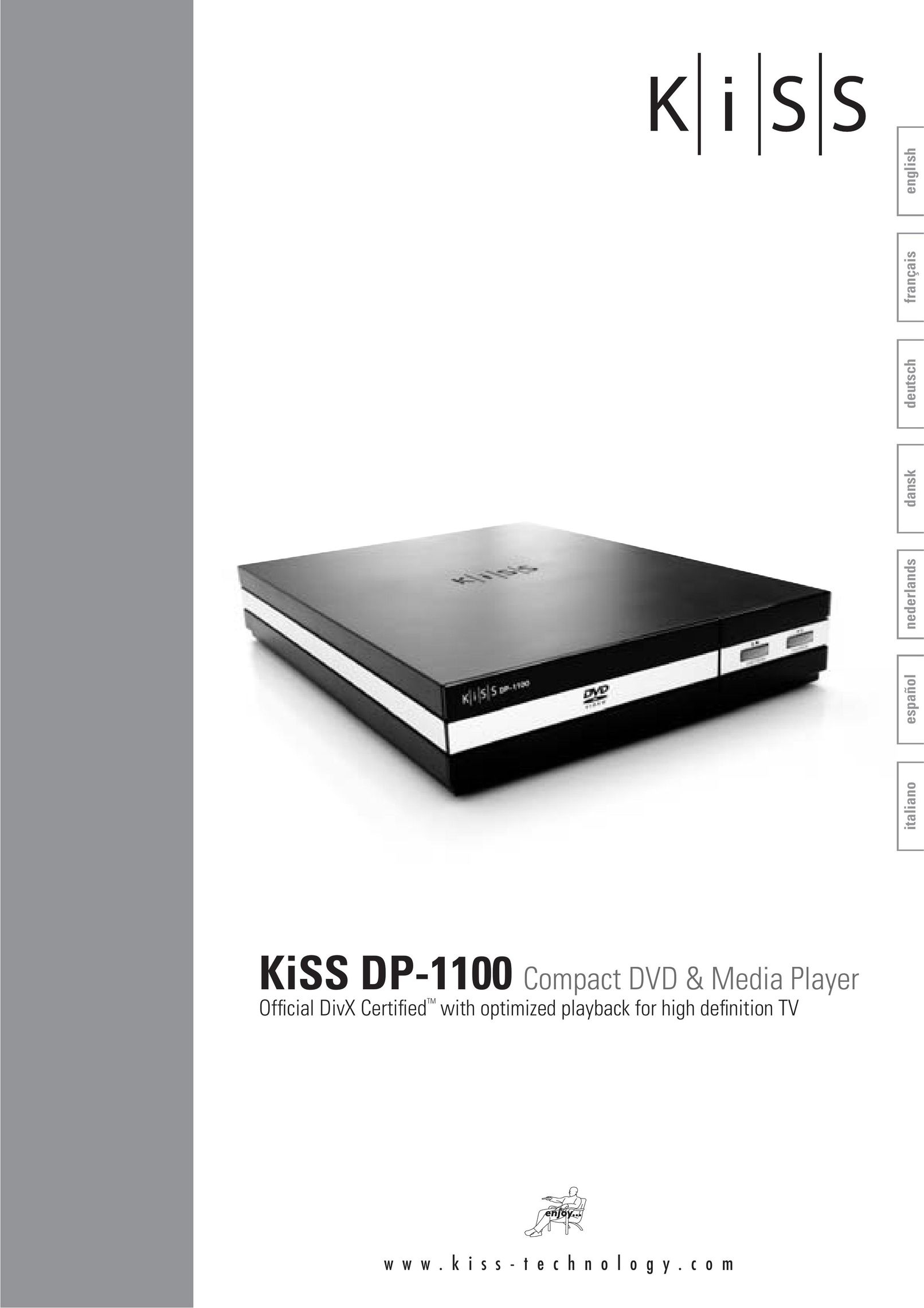 KiSS Networked Entertainment DP-1100 DVD Player User Manual