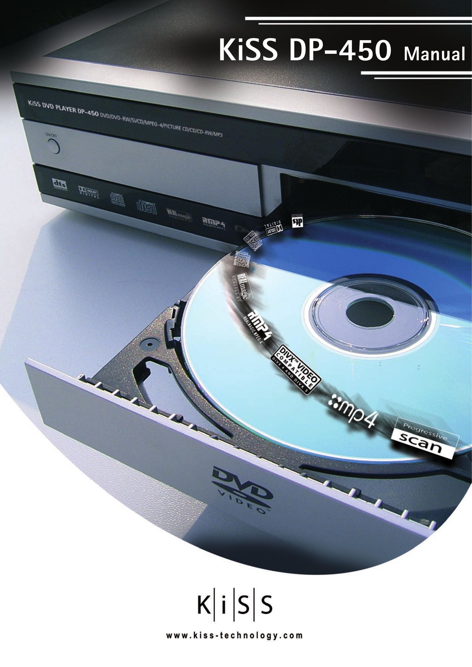 KiSS Networked Entertainment DP-450 DVD Player User Manual