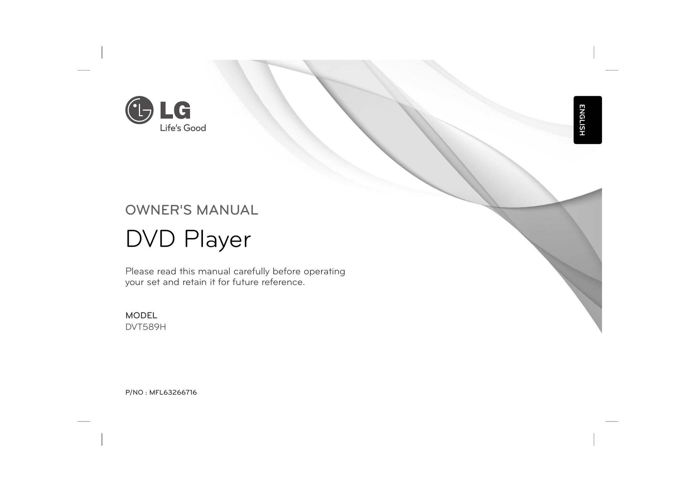 LG Electronics DVT589H DVD Player User Manual