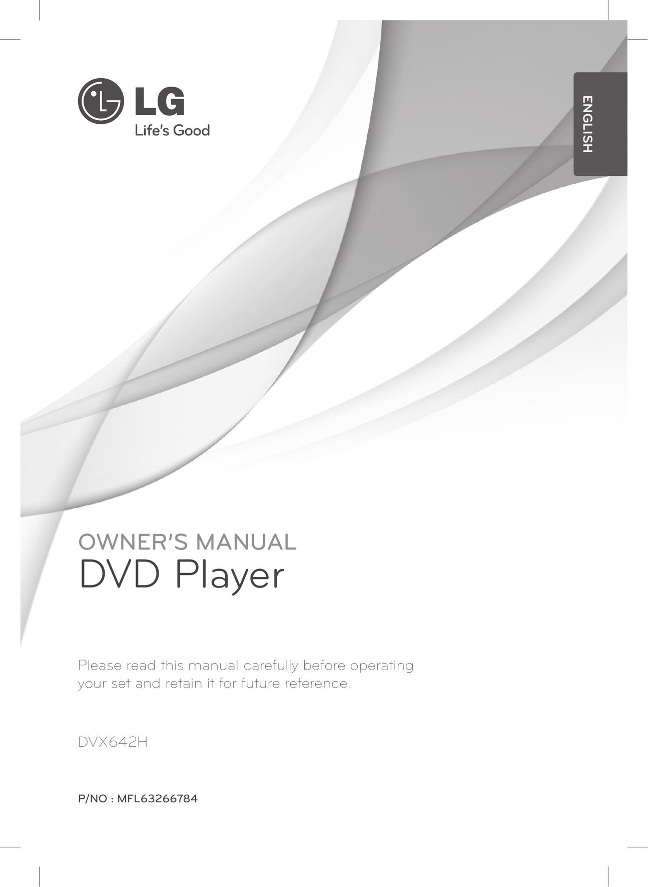 LG Electronics DVX642H DVD Player User Manual