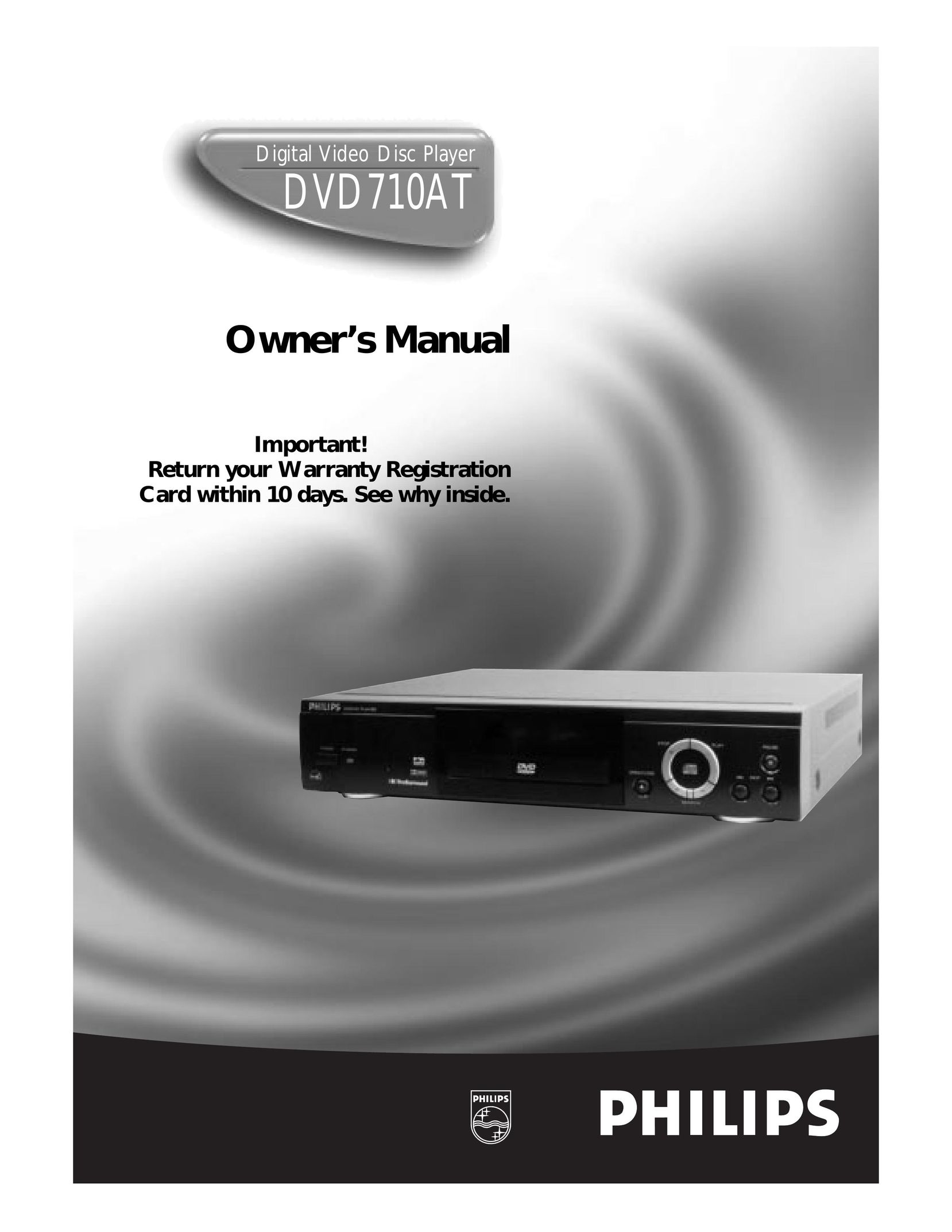 Magnavox DVD710AT DVD Player User Manual