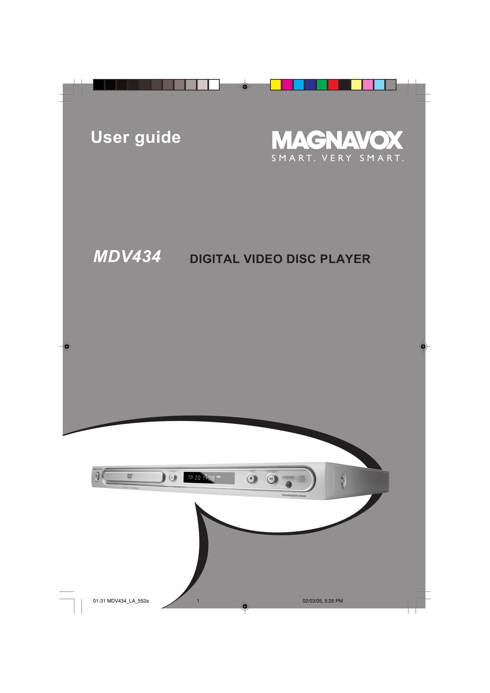 Magnavox MDV434 DVD Player User Manual