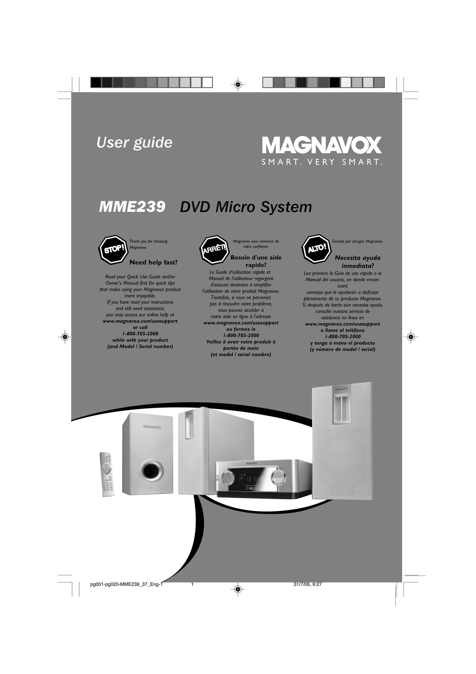 Magnavox MME239 DVD Player User Manual