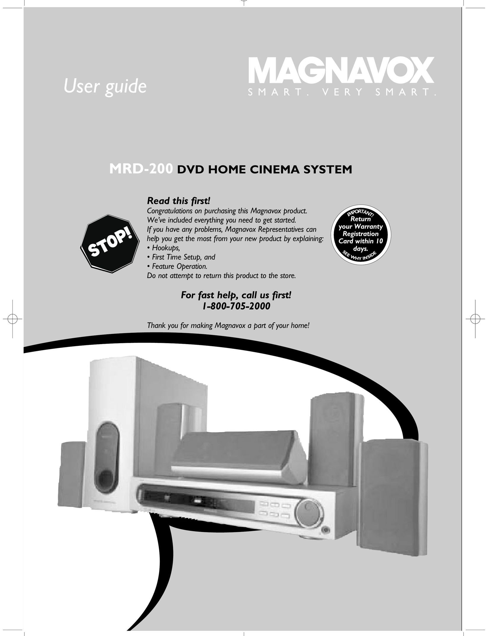 Magnavox MRD-200 DVD Player User Manual