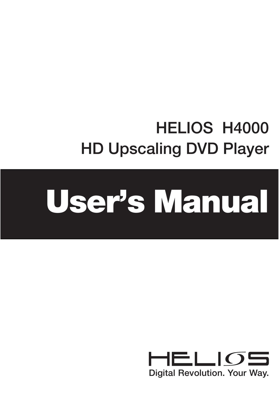 NeoDigits.com H4000 DVD Player User Manual