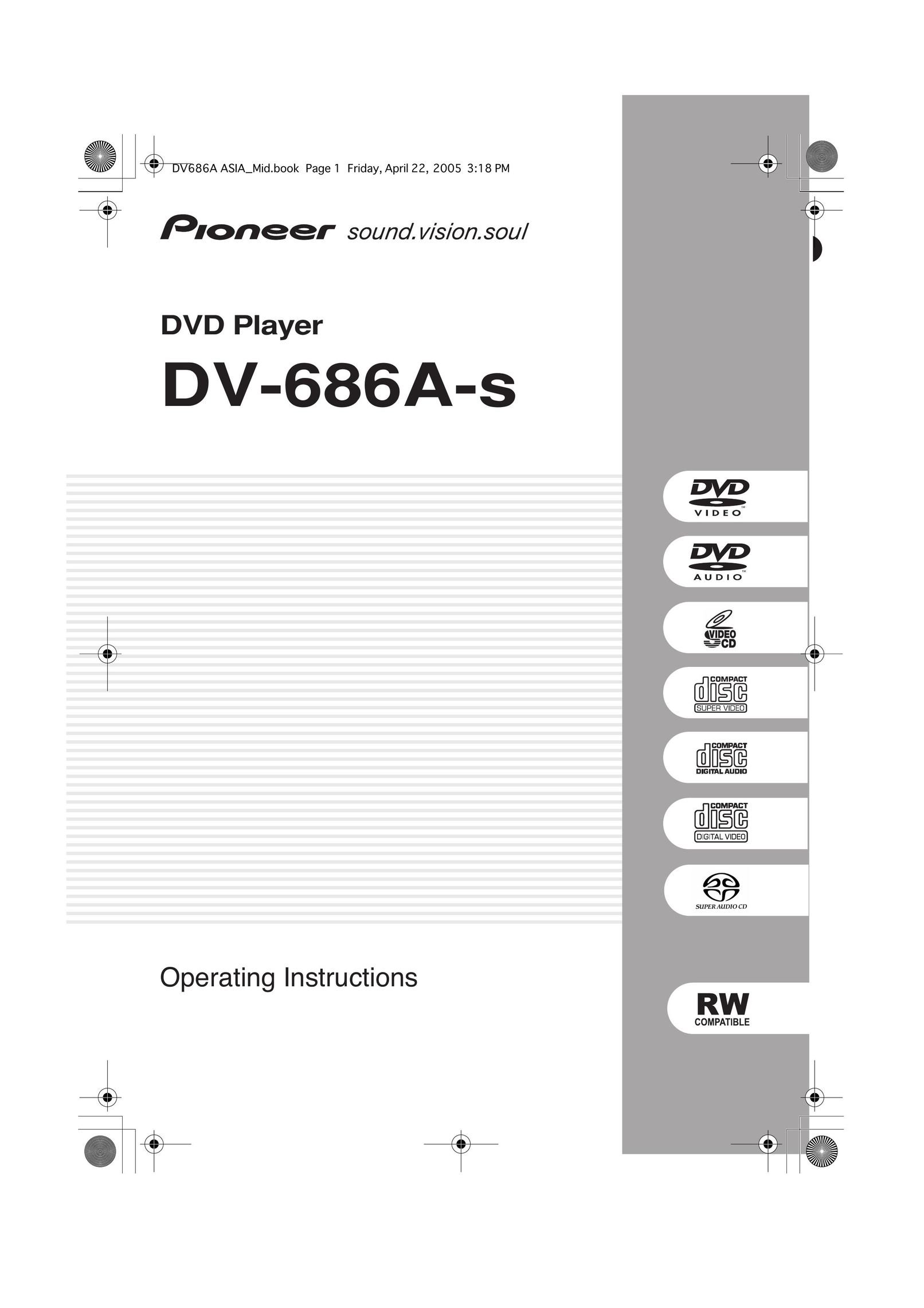 Panasonic DV-686A-s DVD Player User Manual