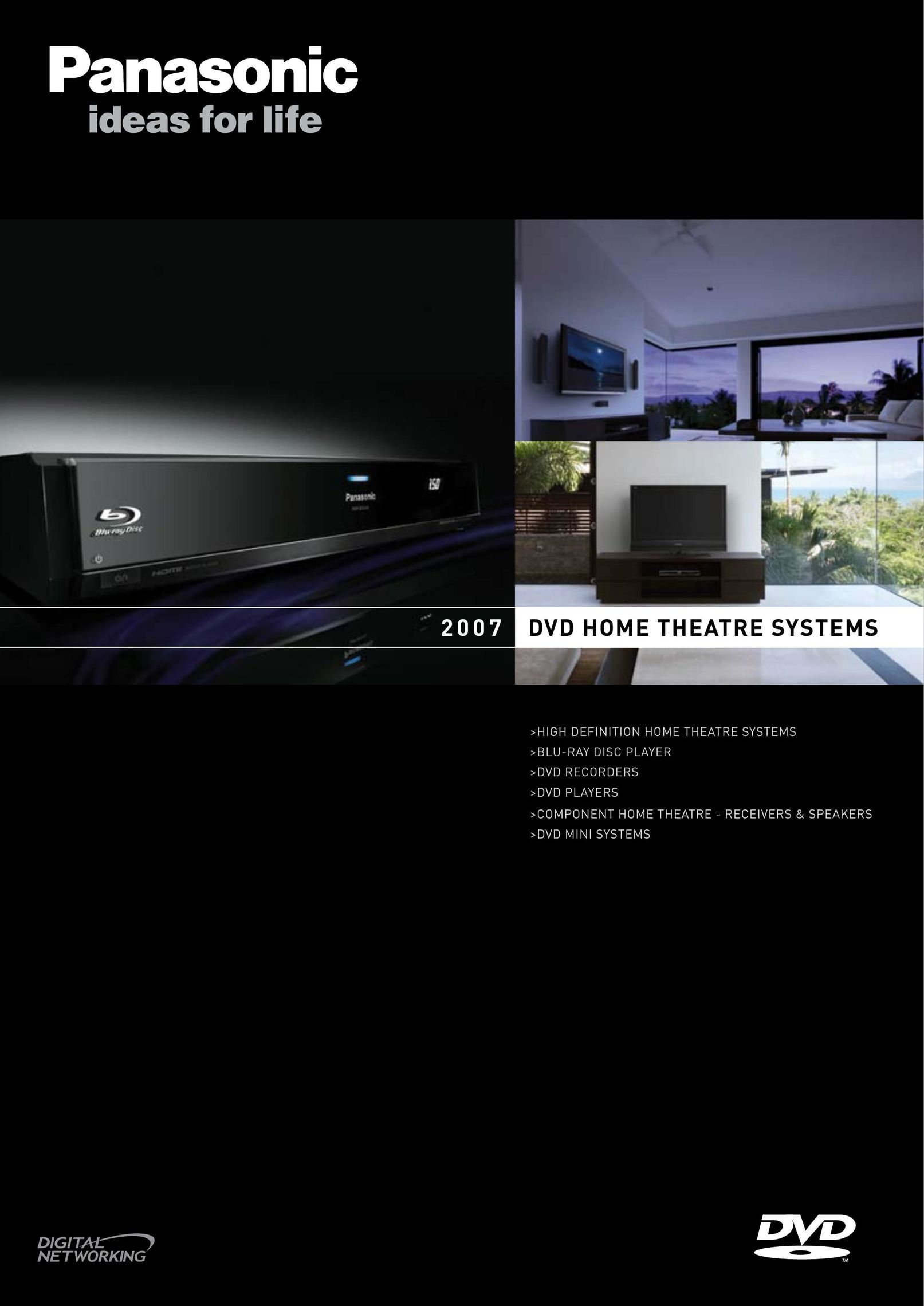 Panasonic DVD Home Theatre System DVD Player User Manual