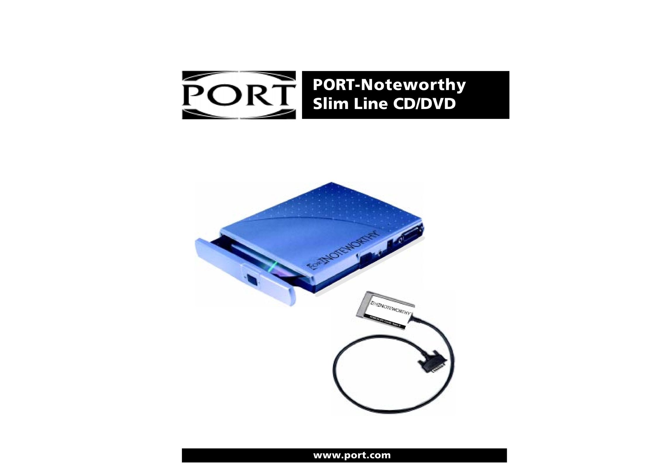 PORT Noteworthy Slim Line CD/DVD DVD Player User Manual