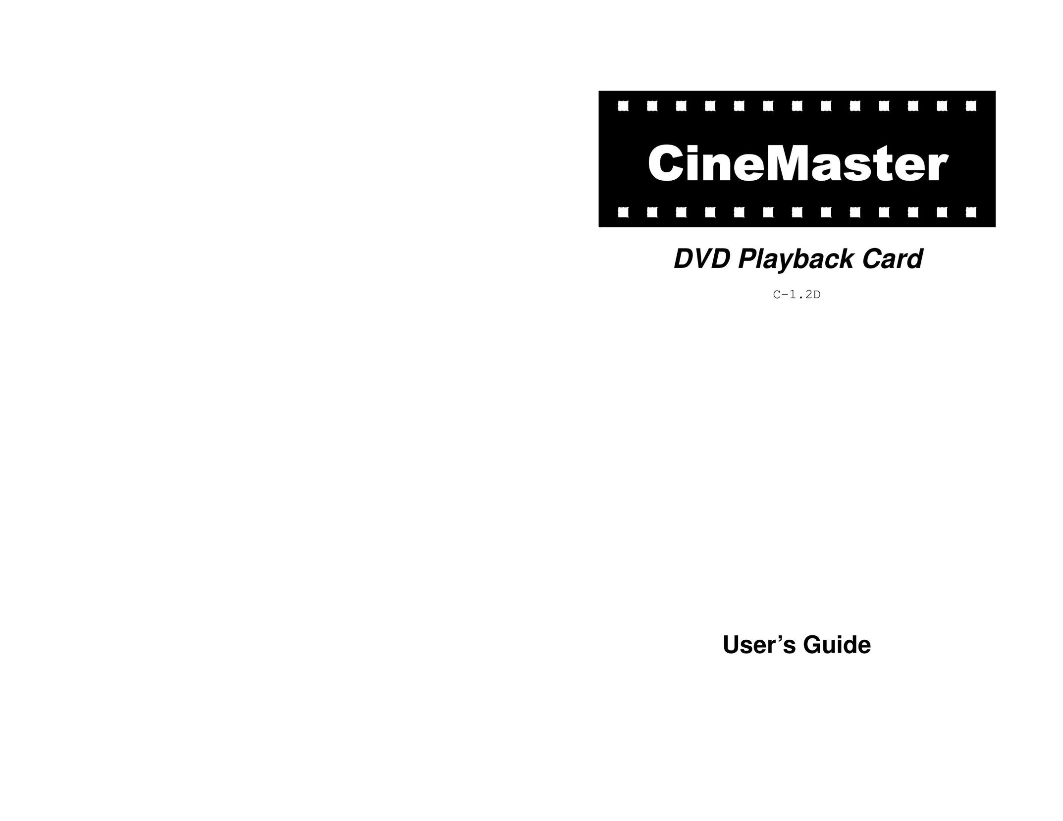 Quadrant tech C-1.2D DVD Player User Manual