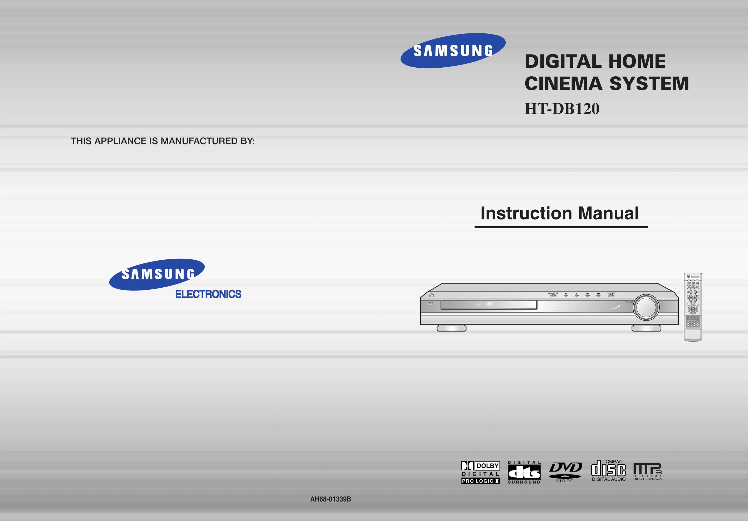 Samsung AH68-01339B DVD Player User Manual