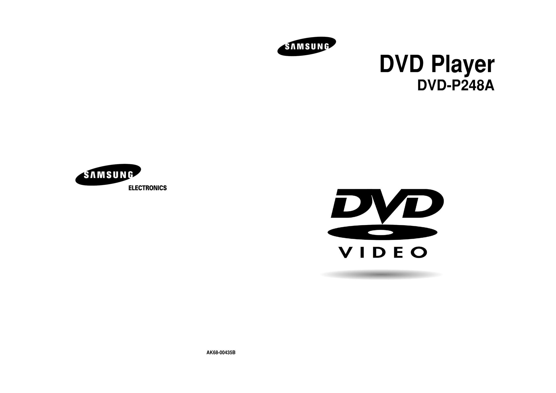 Samsung AK68-00435B DVD Player User Manual