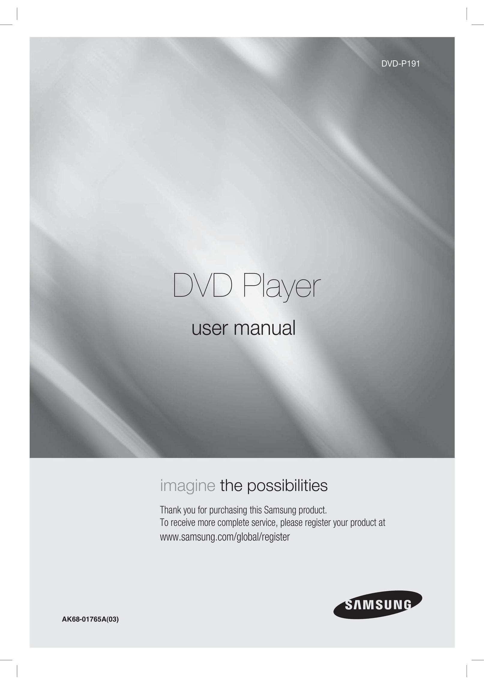 Samsung AK68-01765A DVD Player User Manual