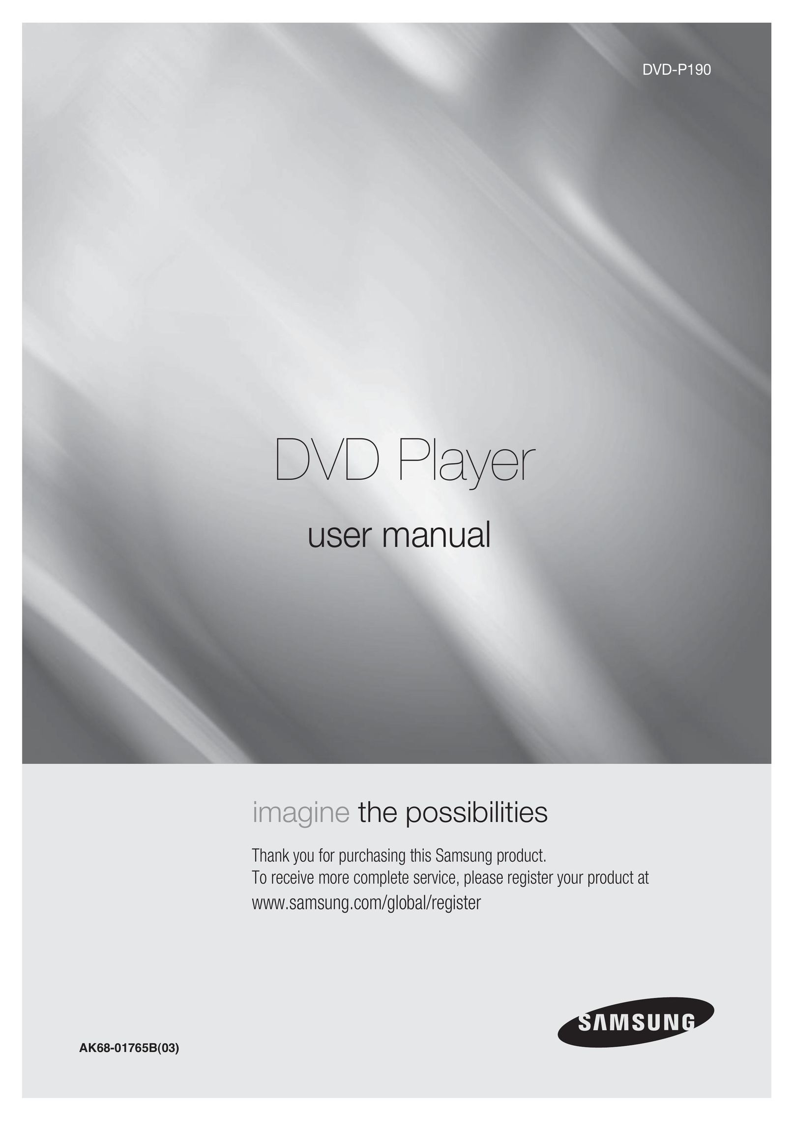 Samsung AK68-01765B DVD Player User Manual