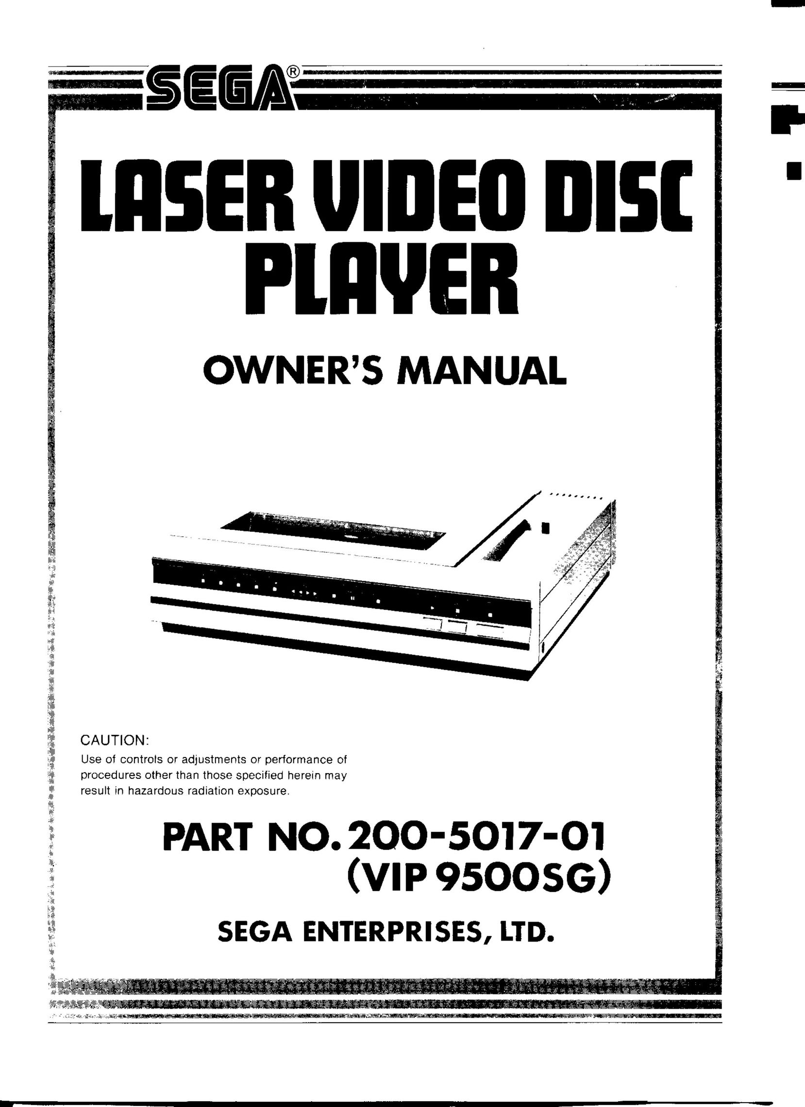 Sega 200-5017-01 DVD Player User Manual