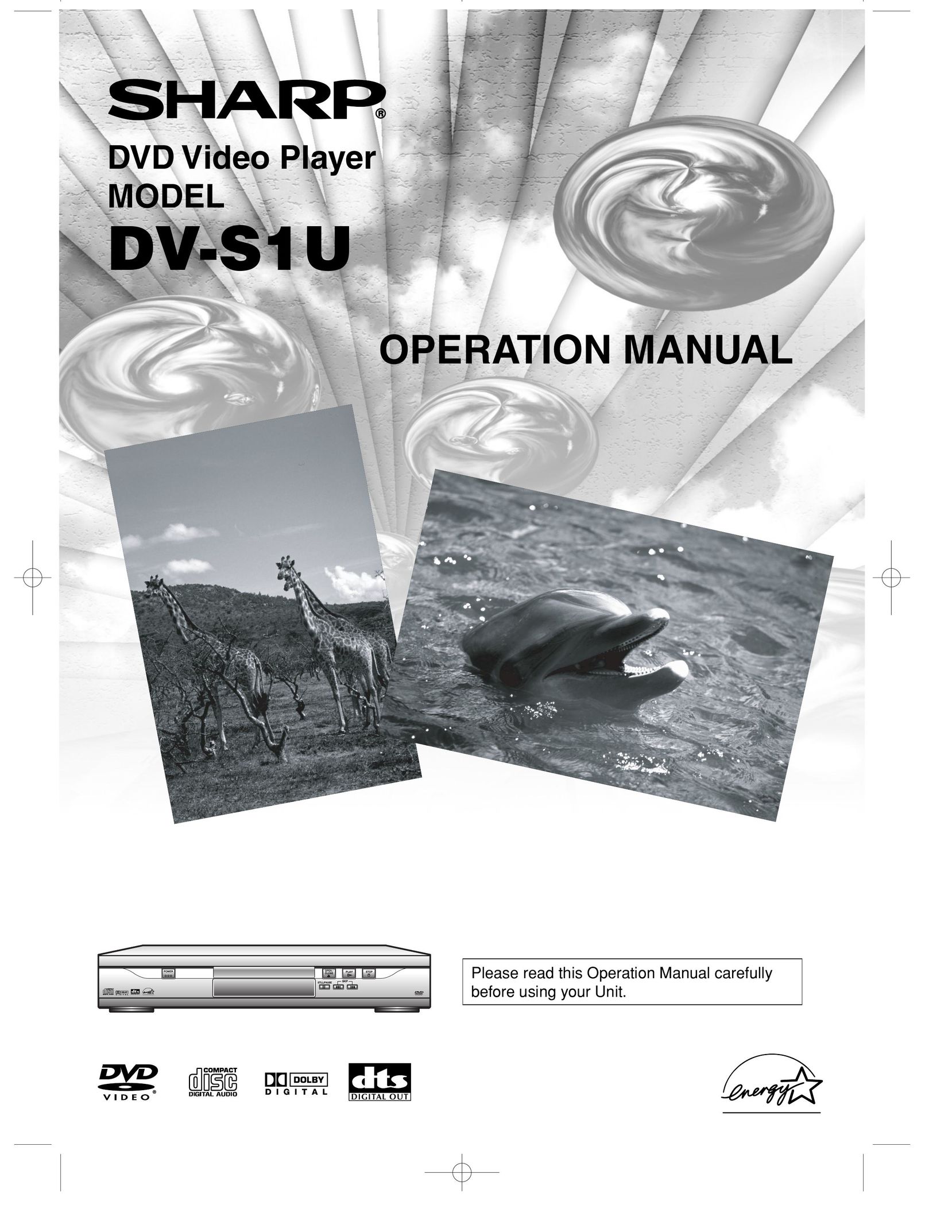 Sharp DV-S1U DVD Player User Manual
