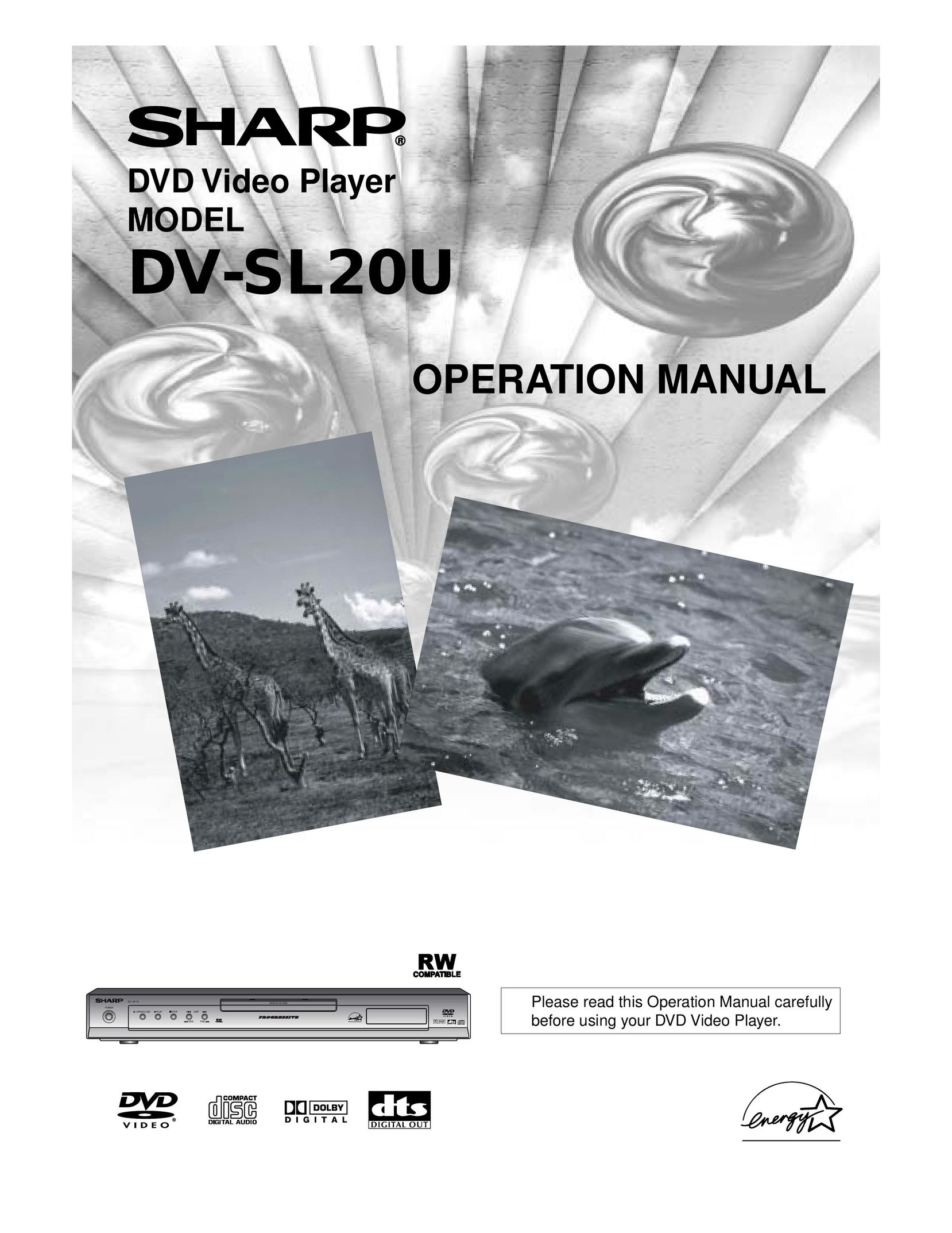 Sharp DV-SL20U DVD Player User Manual
