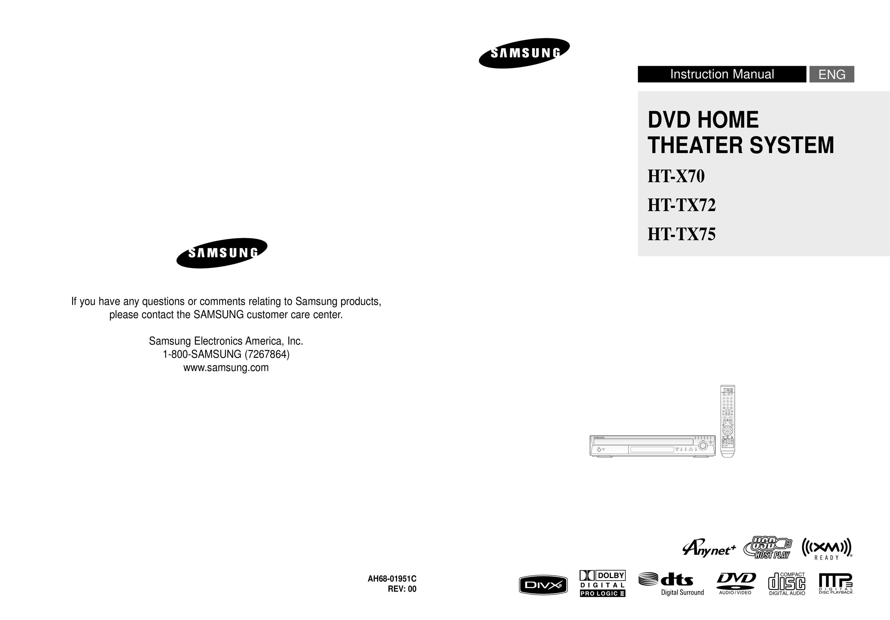 Sierra Wireless HT-TX72 DVD Player User Manual