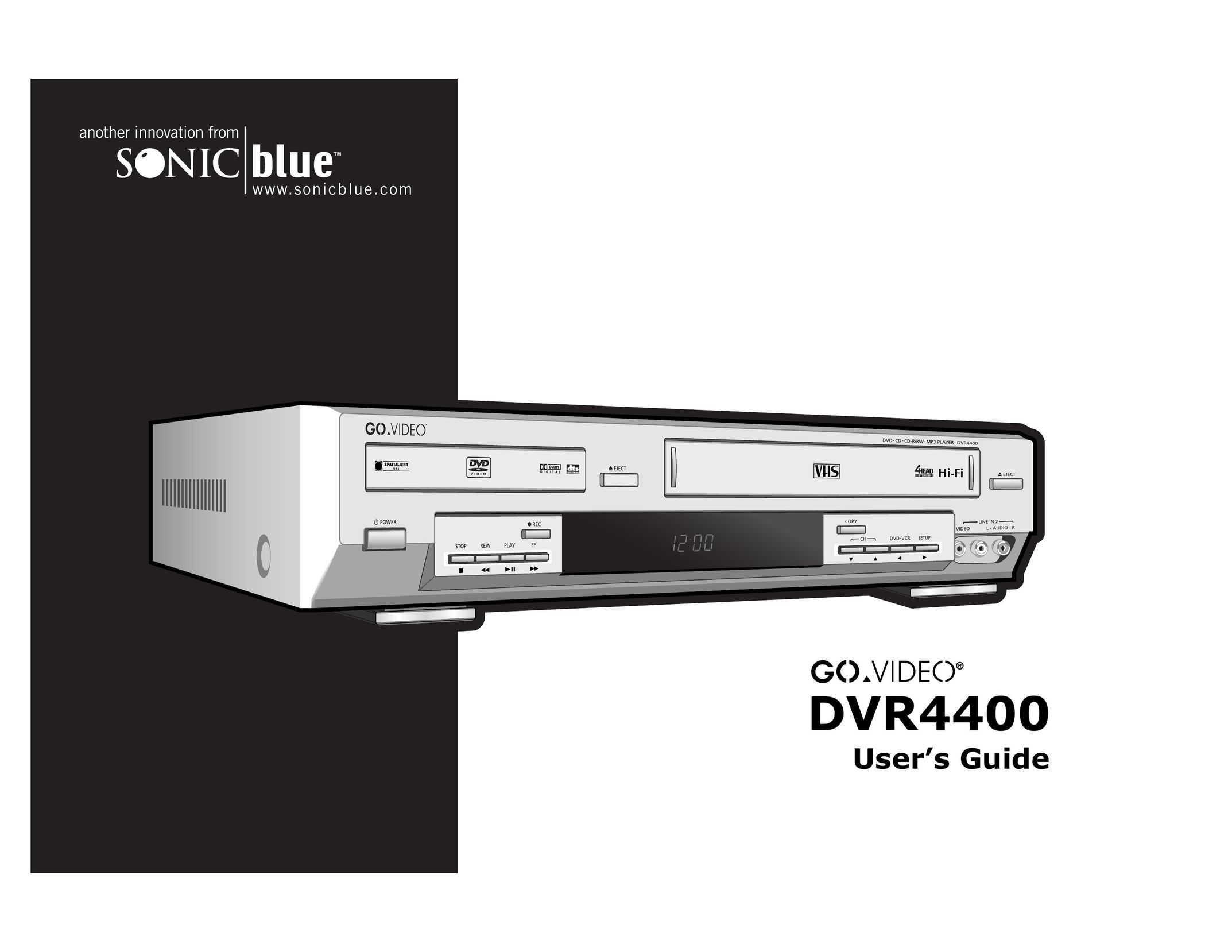 Sonic Blue DVR4400 DVD Player User Manual