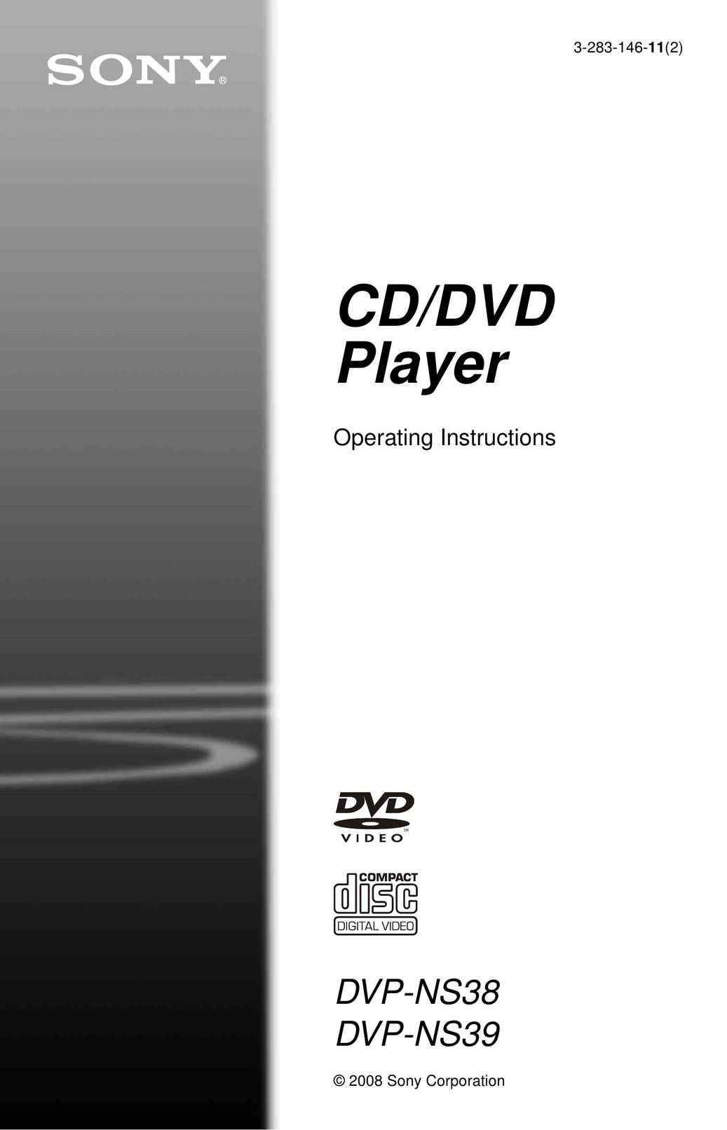 Sony 3-283-146-11(2) DVD Player User Manual