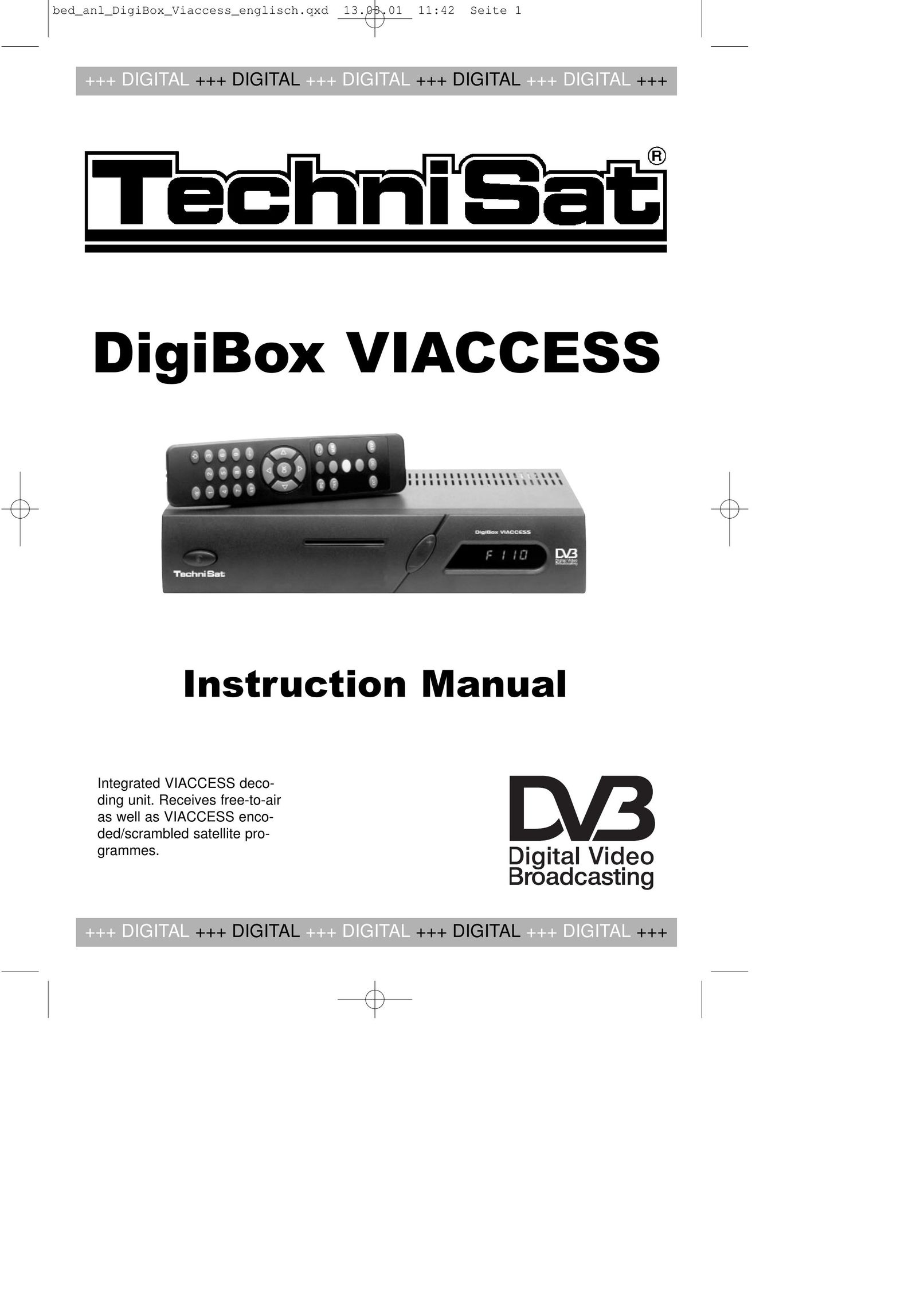 TechniSat DigiBox VIACCESS DVD Player User Manual