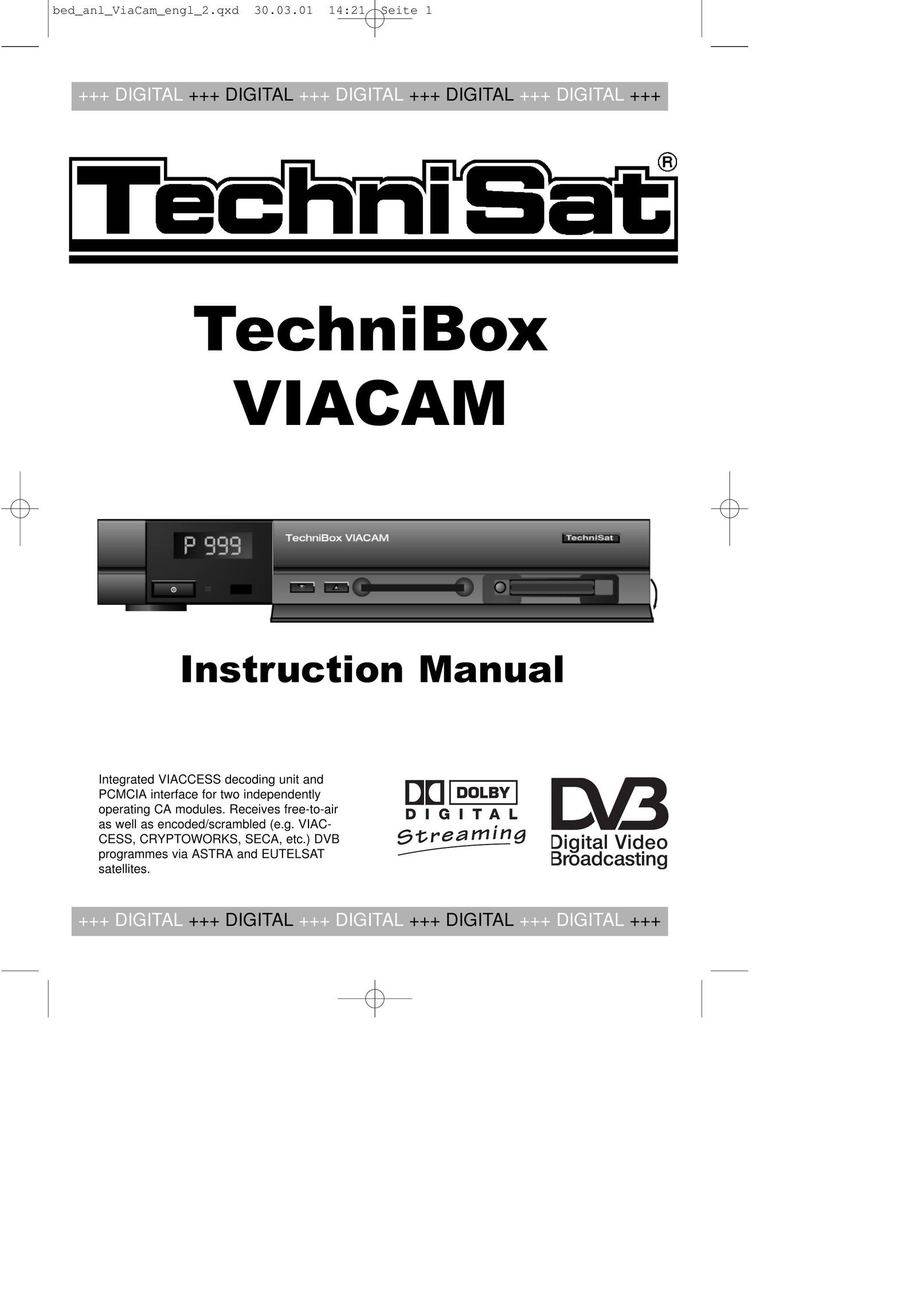 TechniSat TechniBox VIACAM DVD Player User Manual