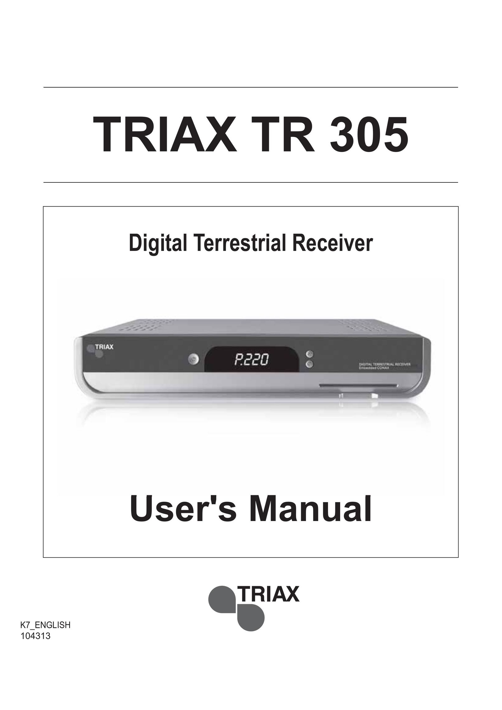 Triax TR 305 DVD Player User Manual